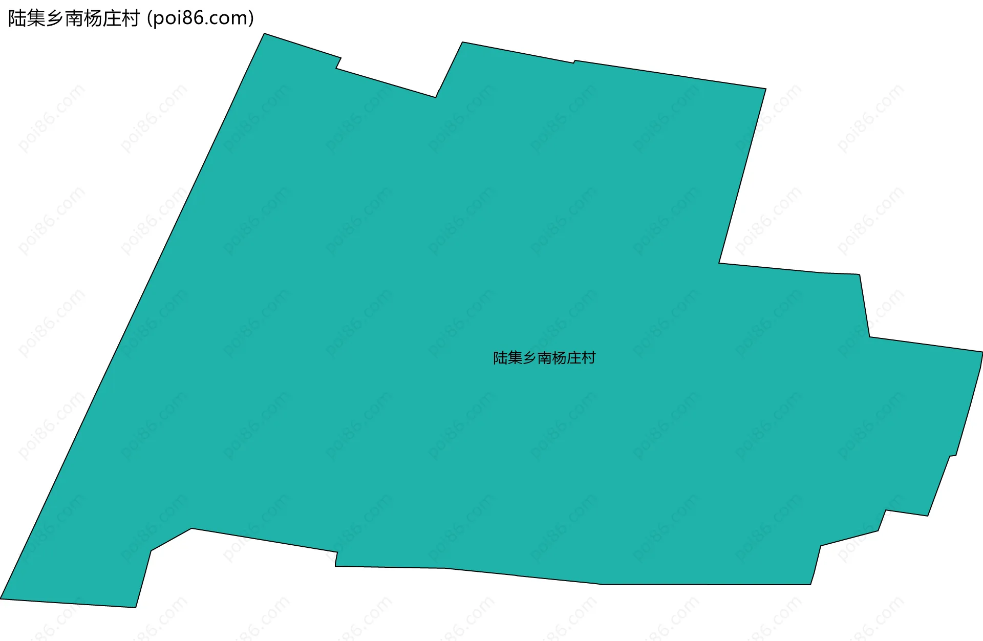 陆集乡南杨庄村边界地图
