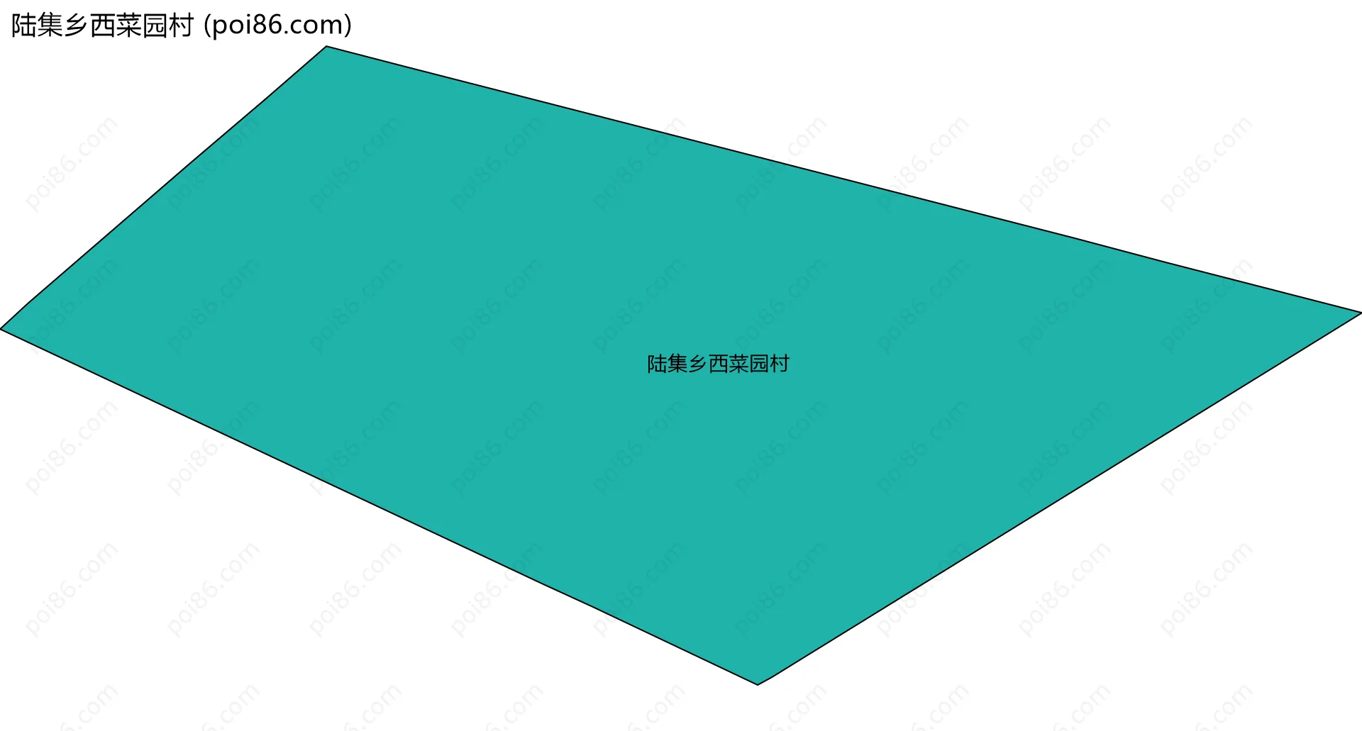 陆集乡西菜园村边界地图