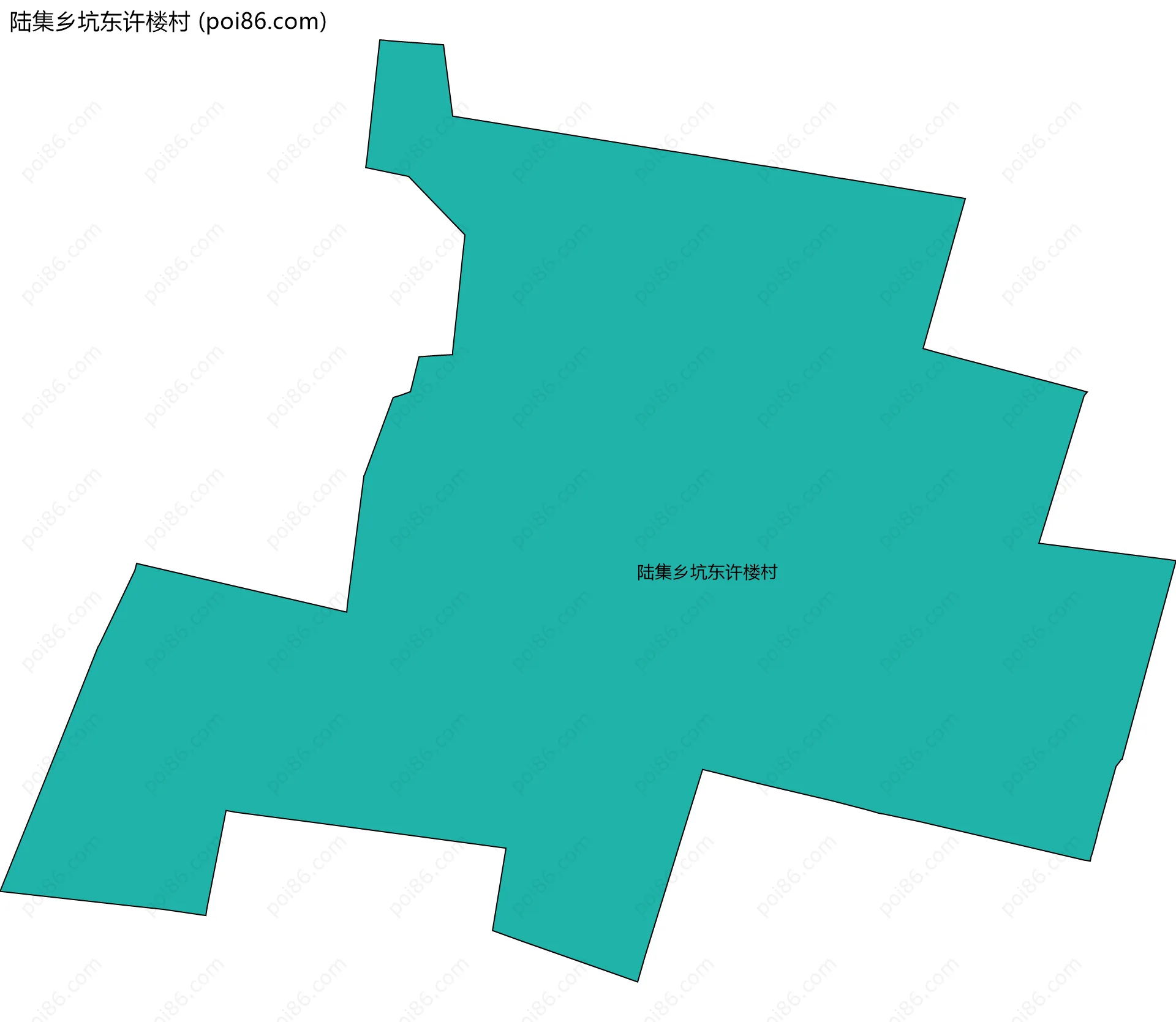 陆集乡坑东许楼村边界地图