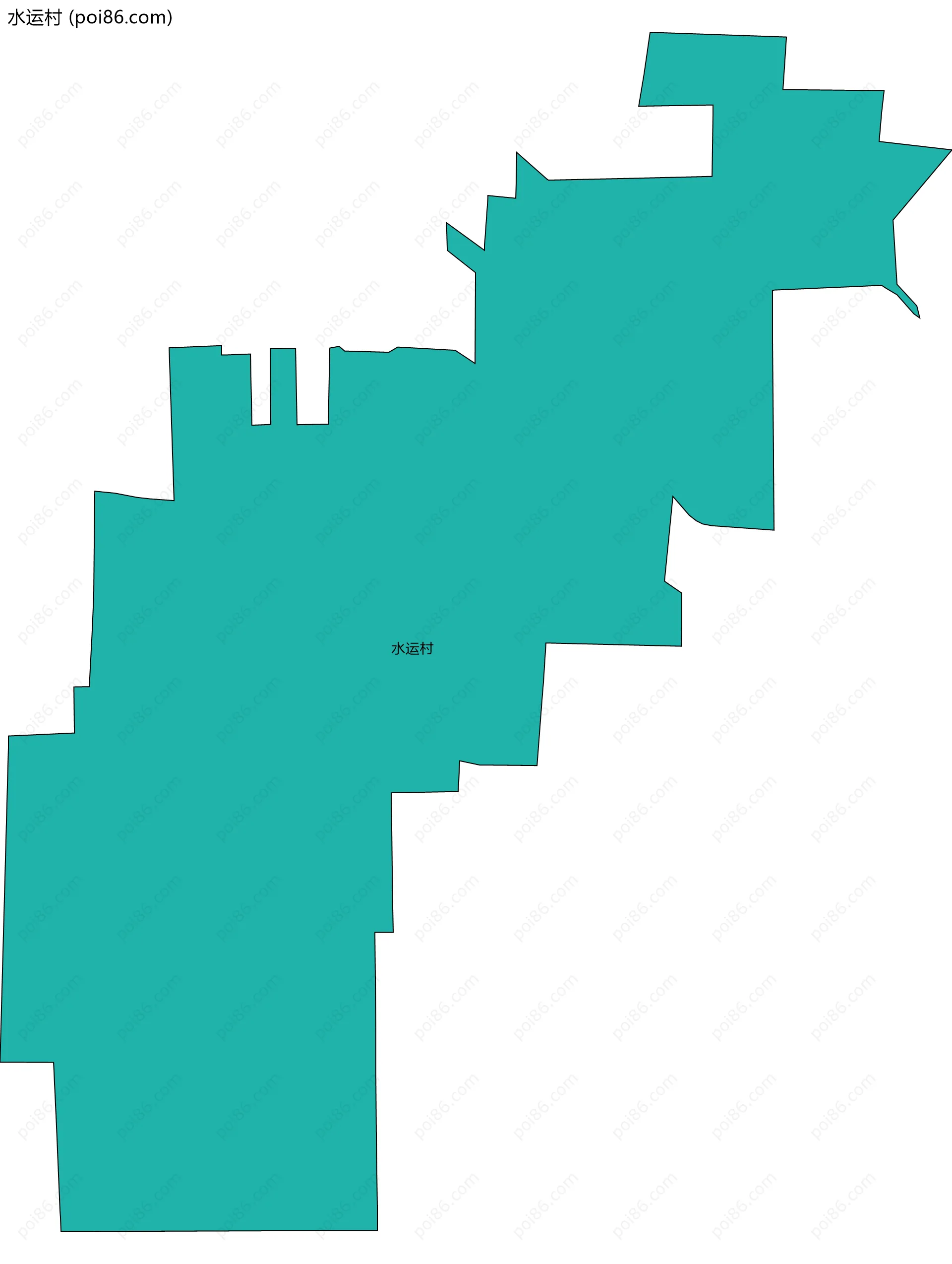 水运村边界地图