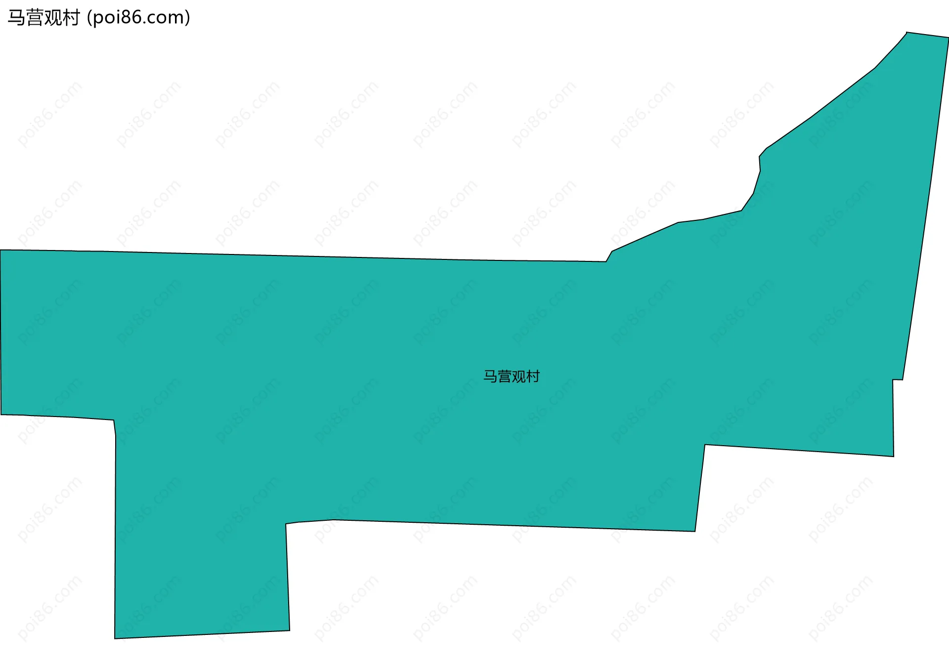 马营观村边界地图