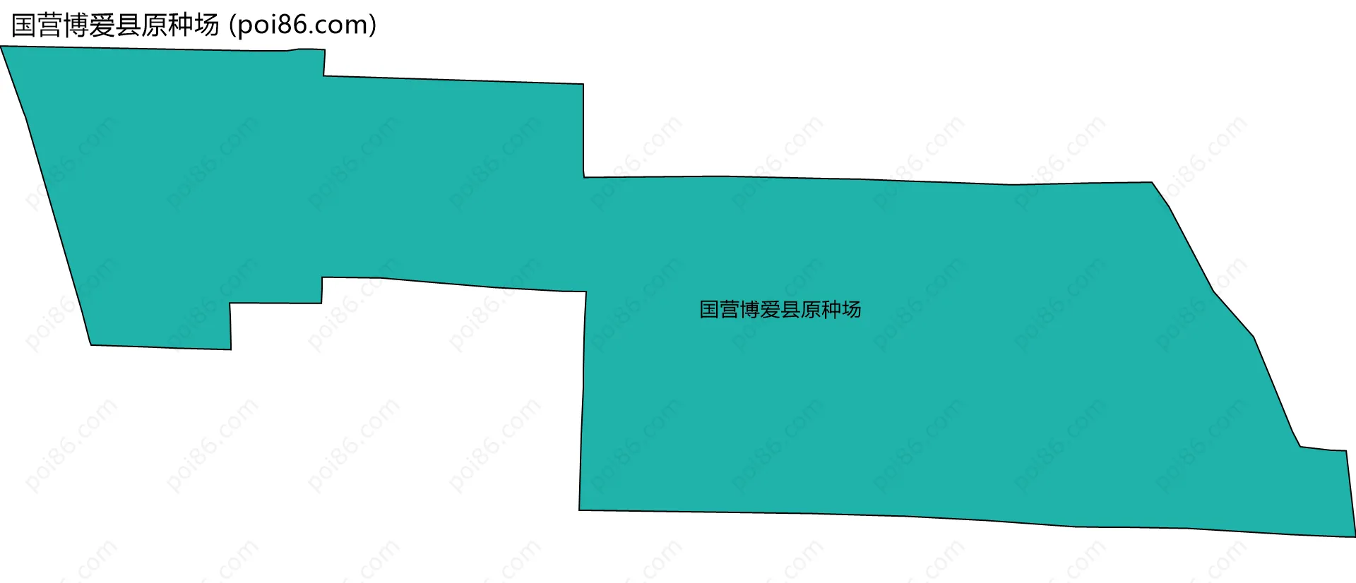 国营博爱县原种场边界地图