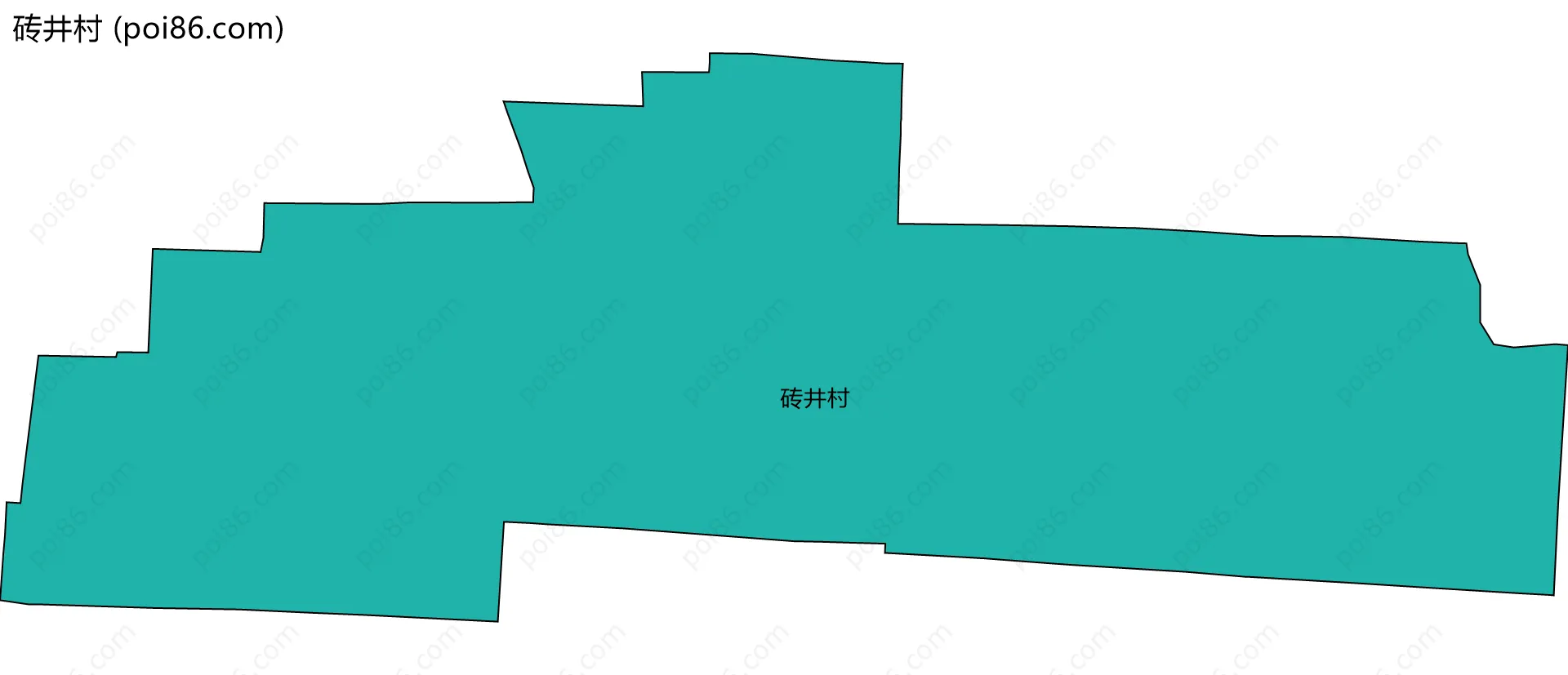 砖井村边界地图