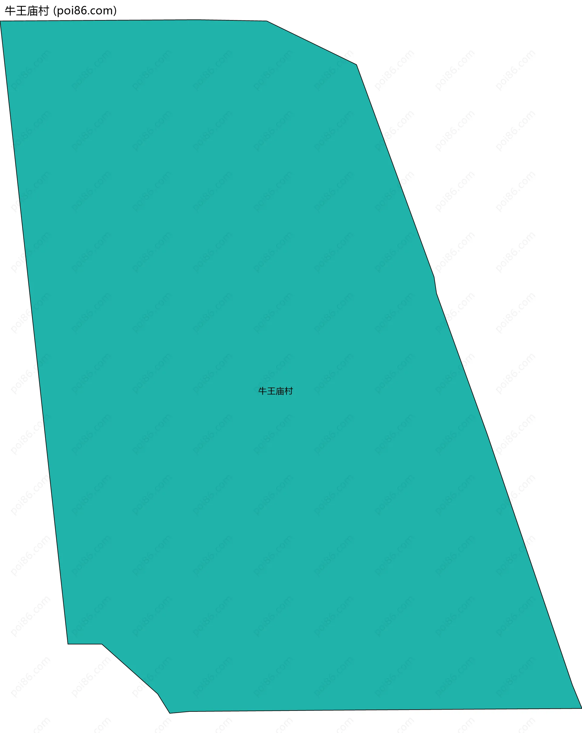 牛王庙村边界地图