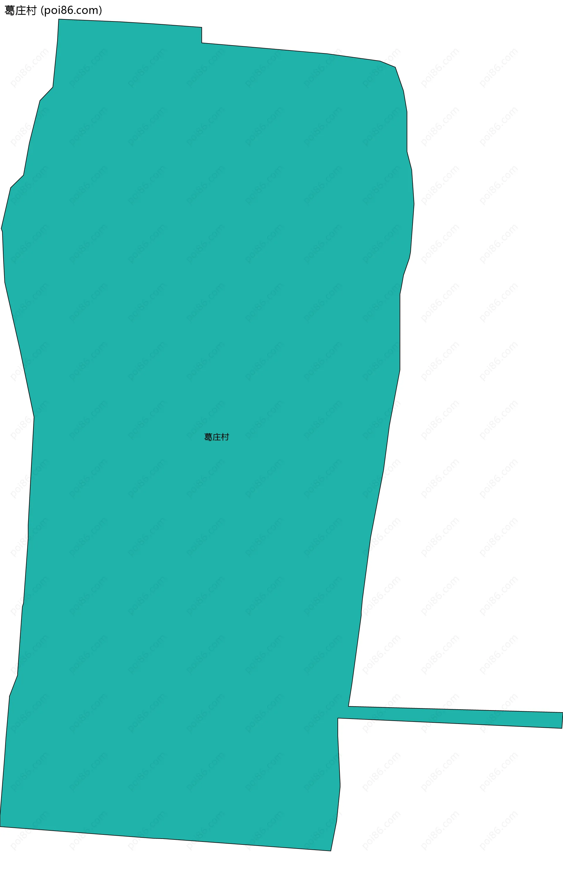 葛庄村边界地图