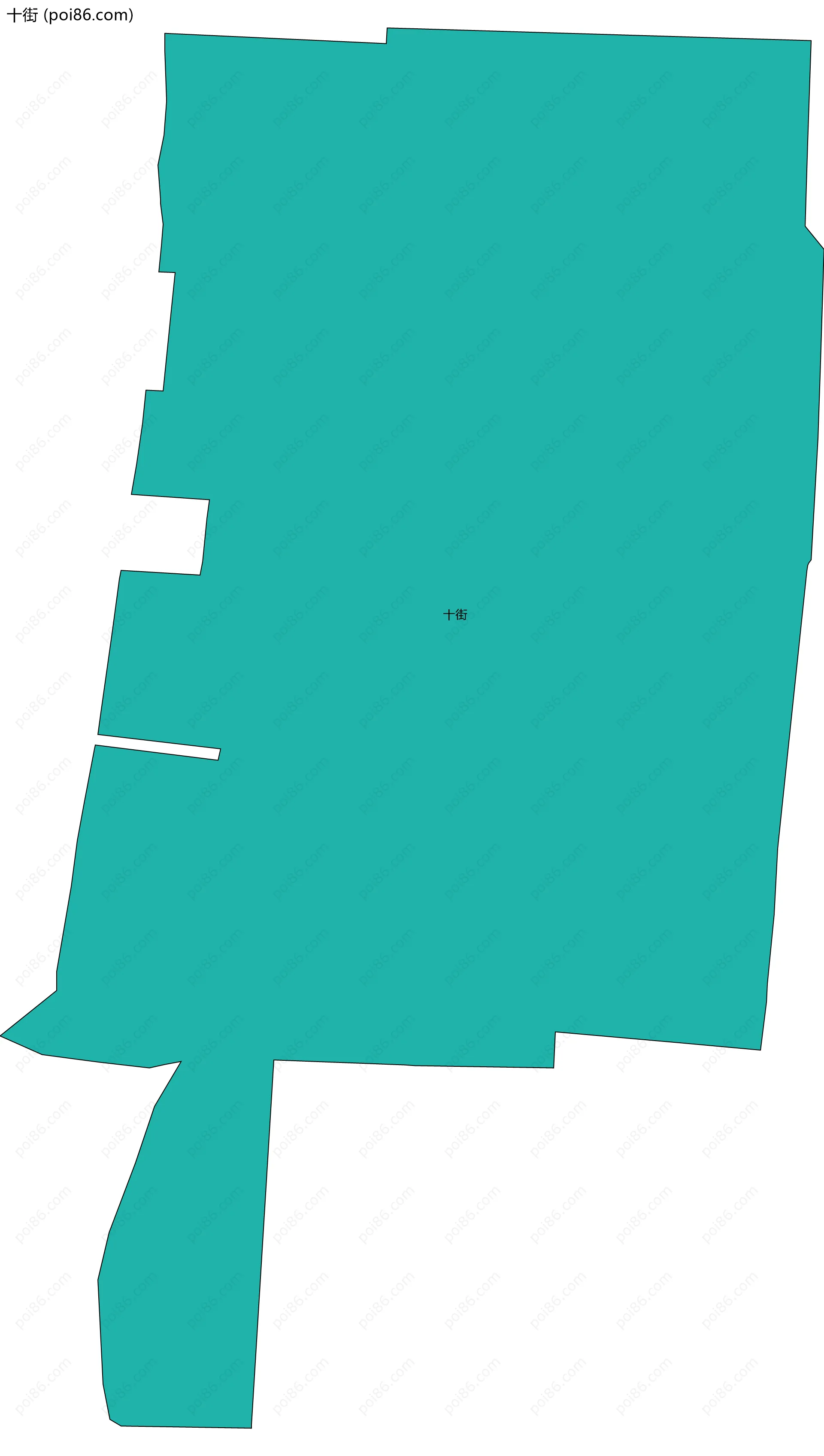 十街边界地图