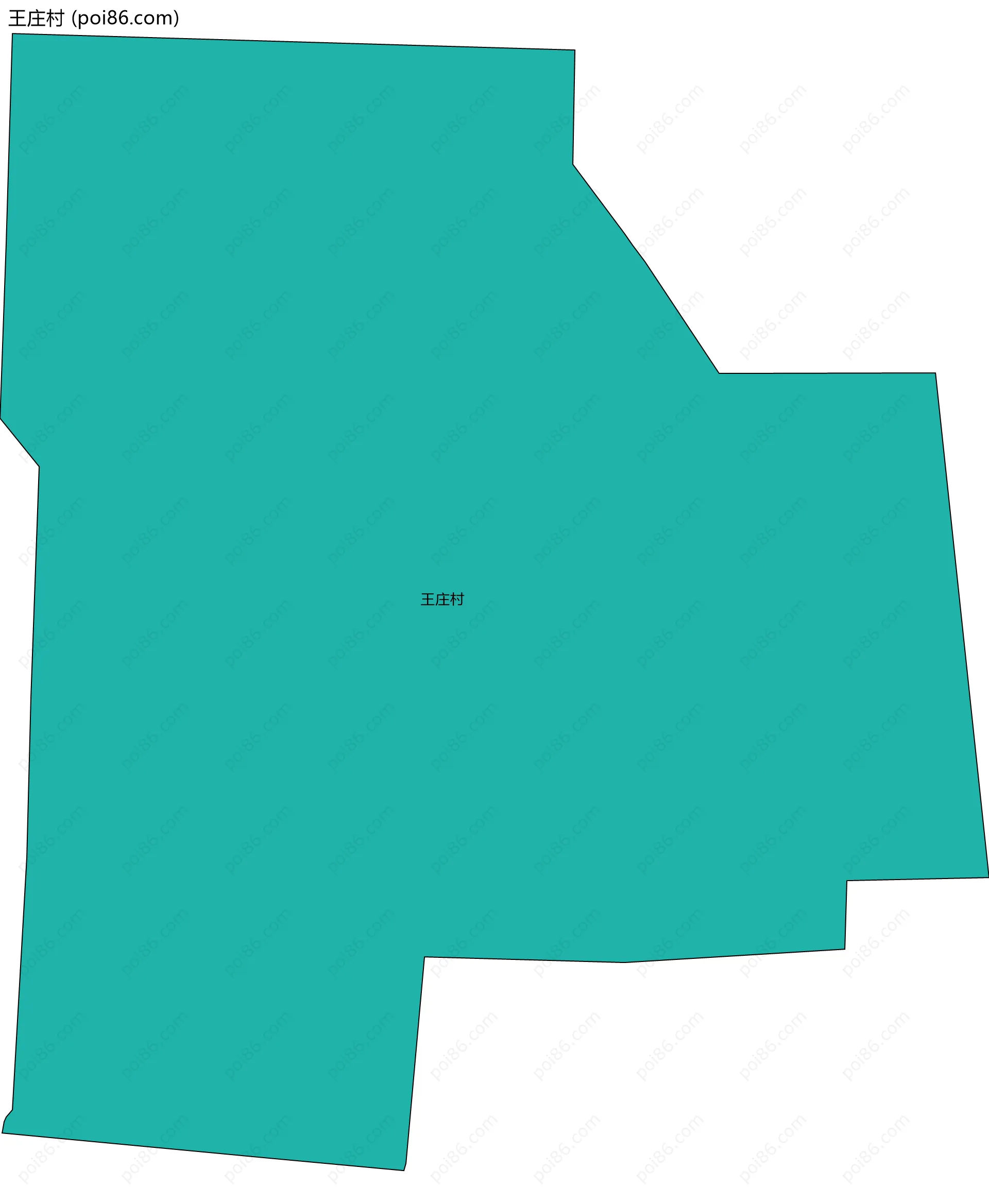 王庄村边界地图