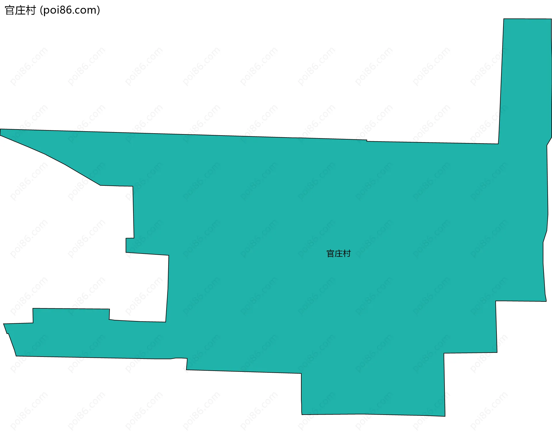 官庄村边界地图