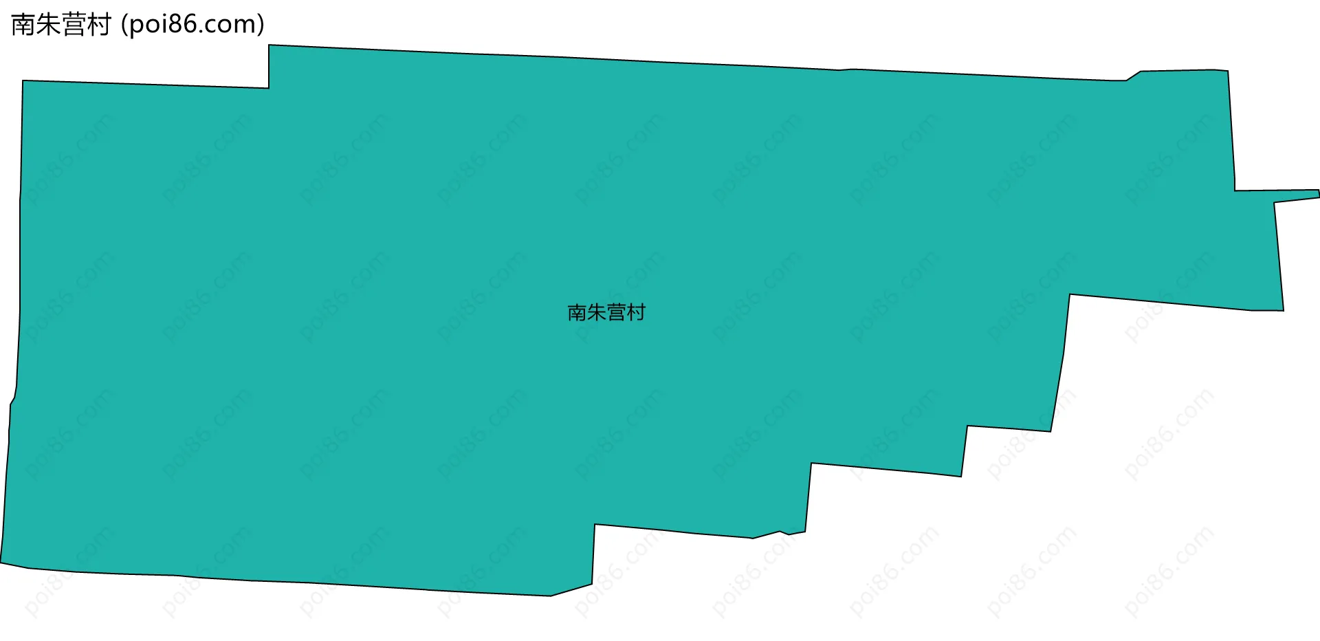 南朱营村边界地图