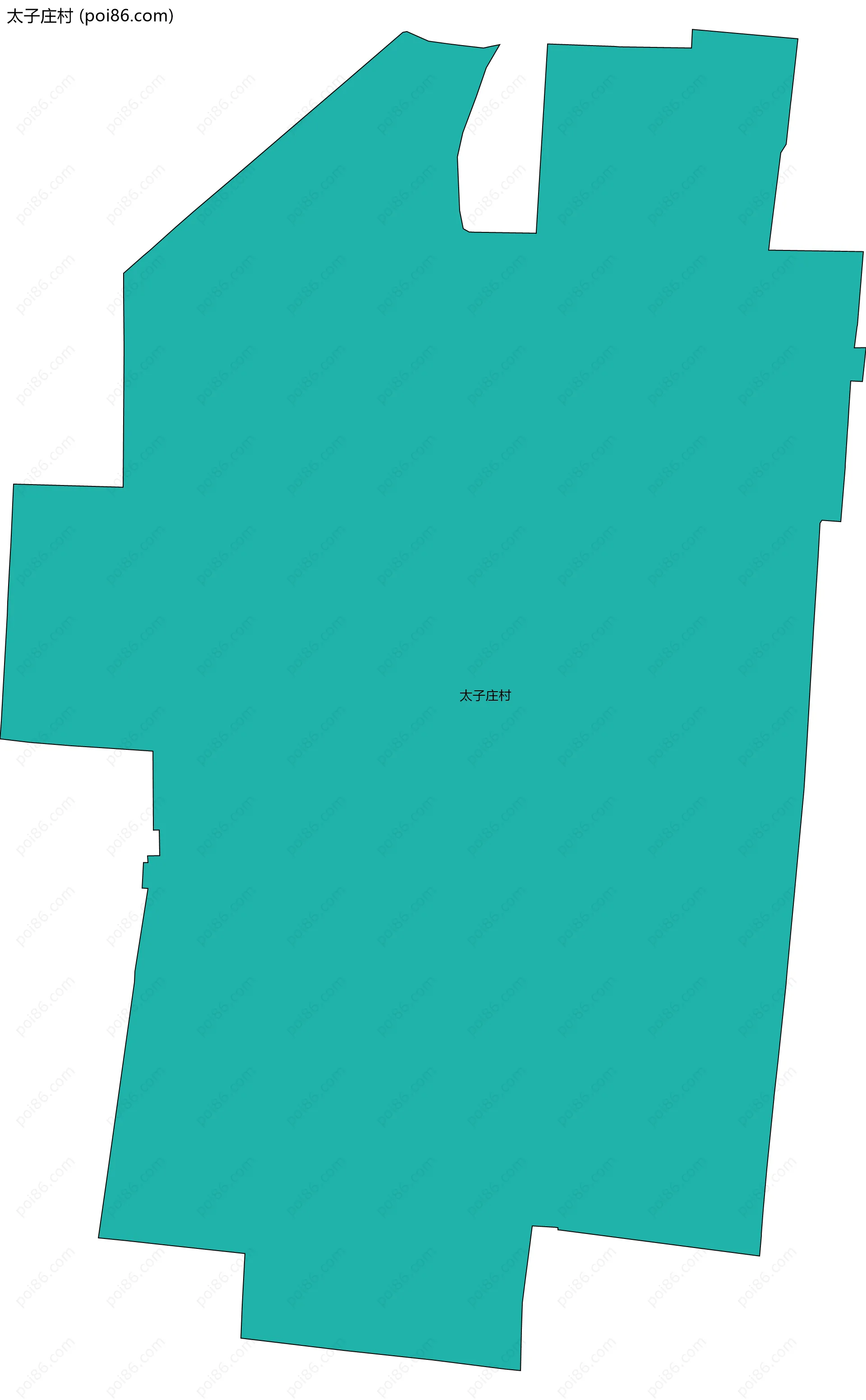 太子庄村边界地图