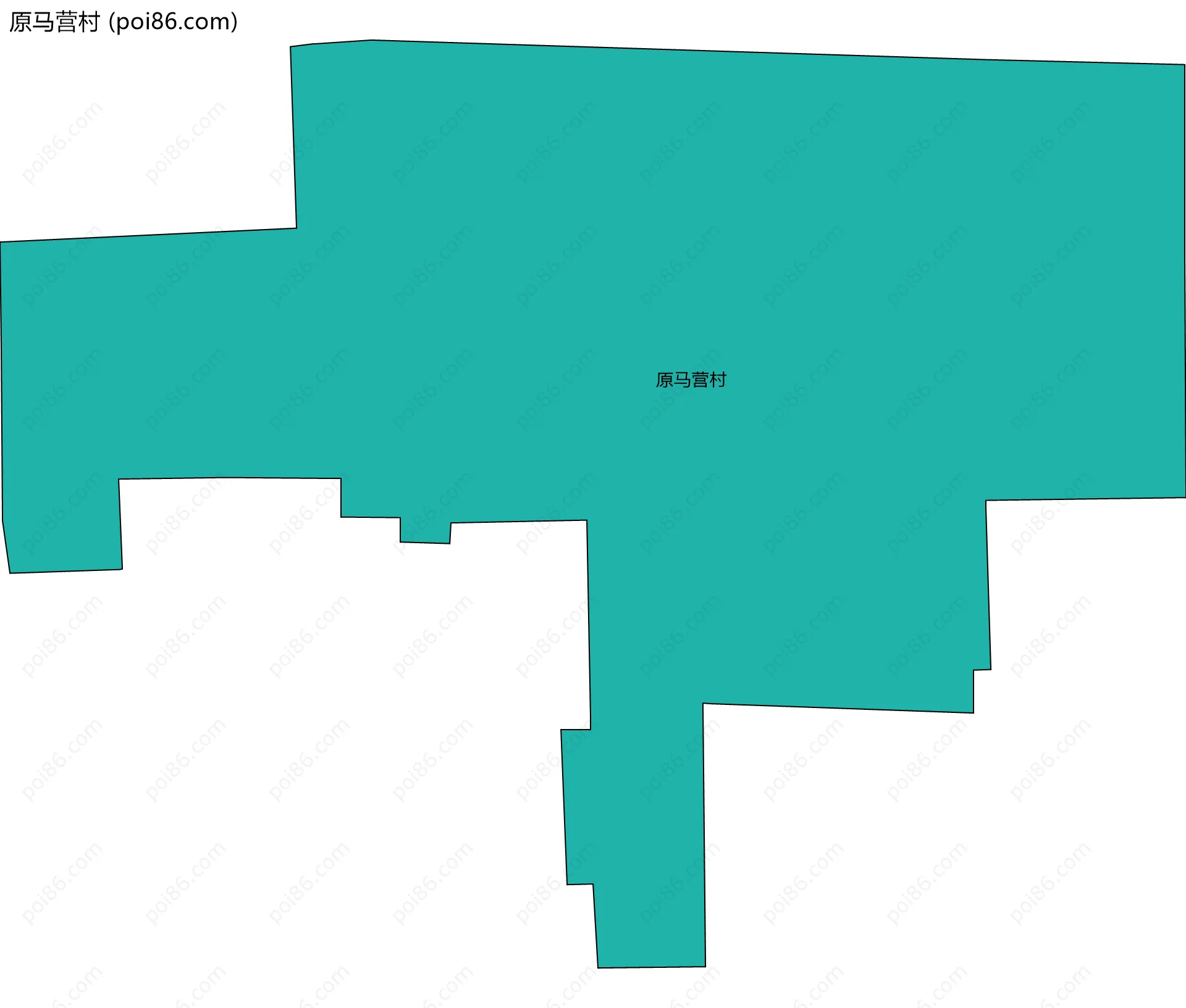 原马营村边界地图