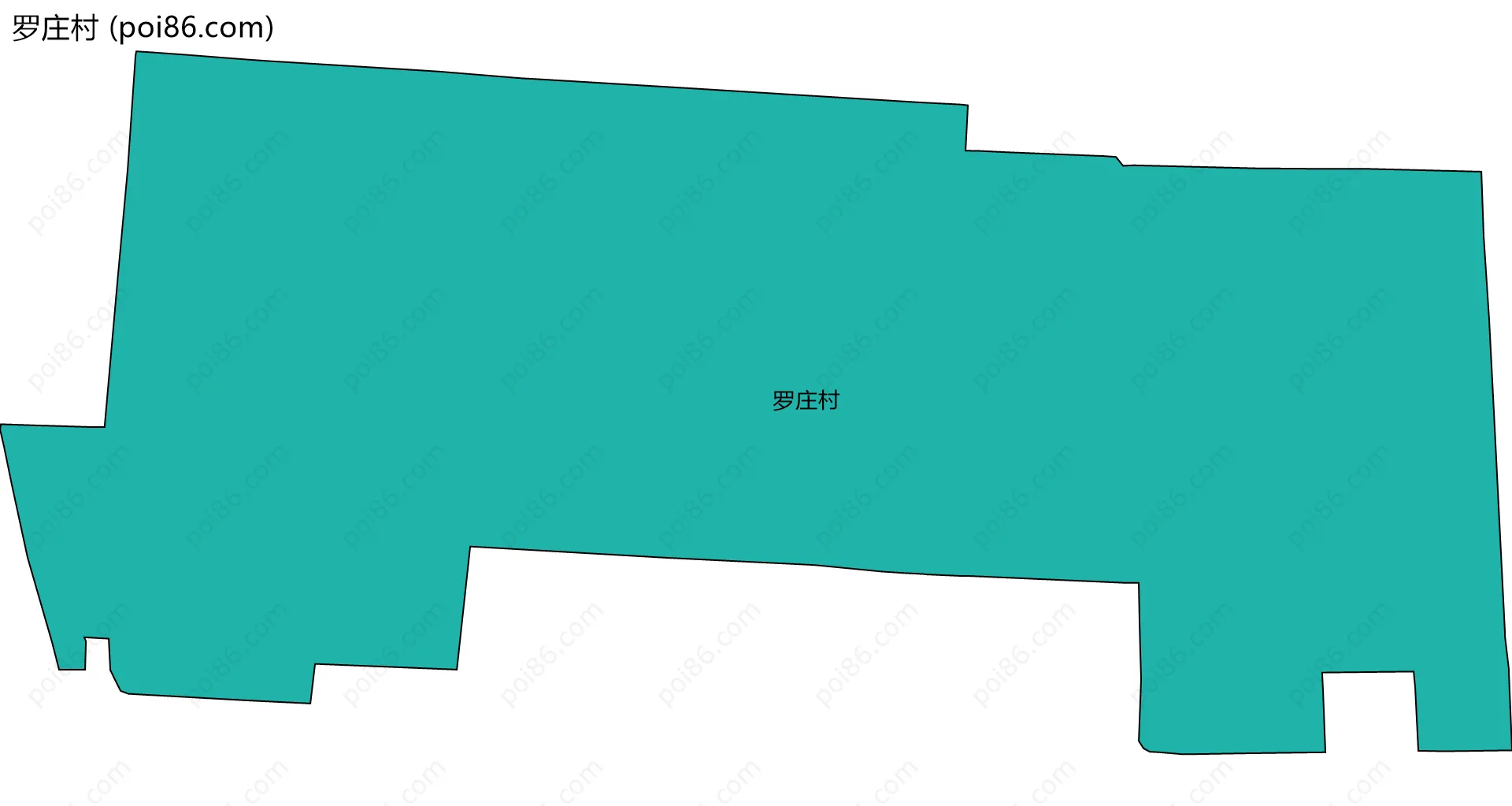 罗庄村边界地图
