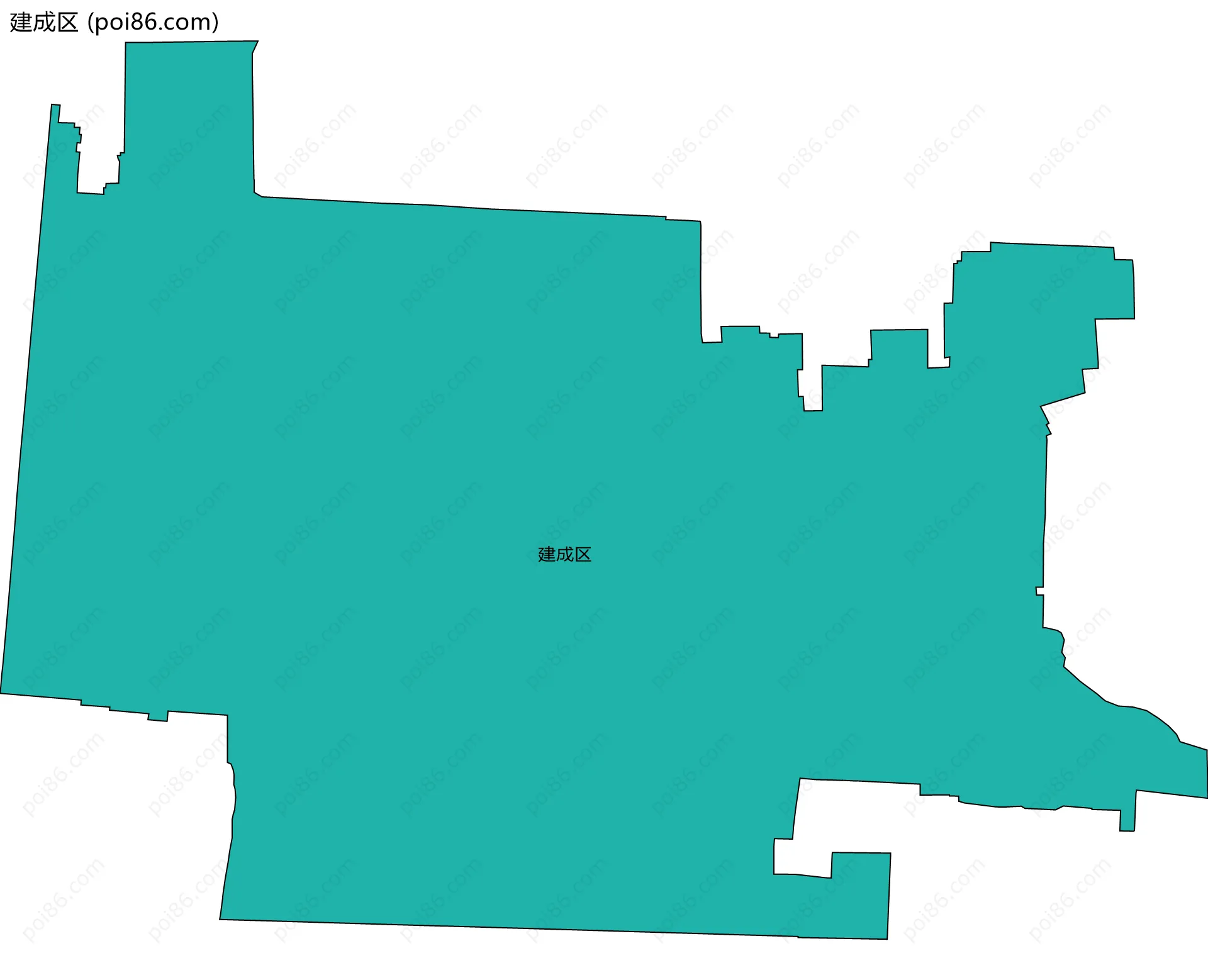 建成区边界地图