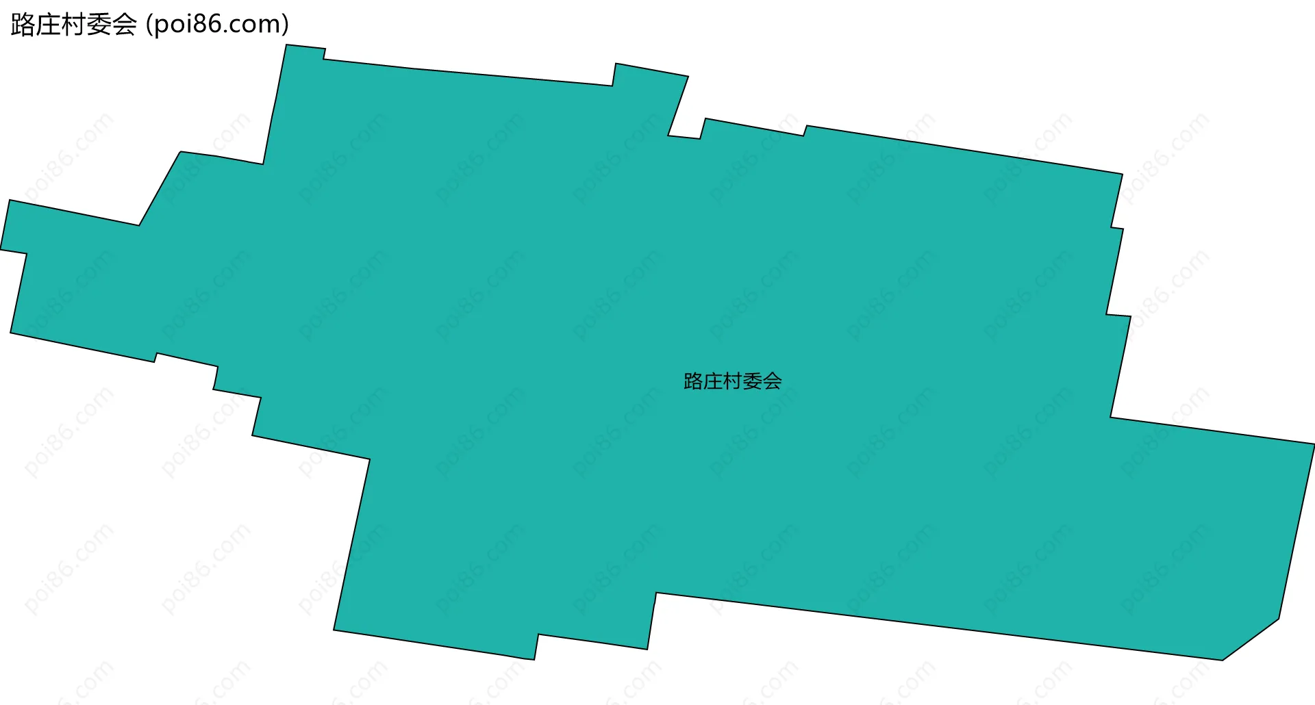 路庄村委会边界地图