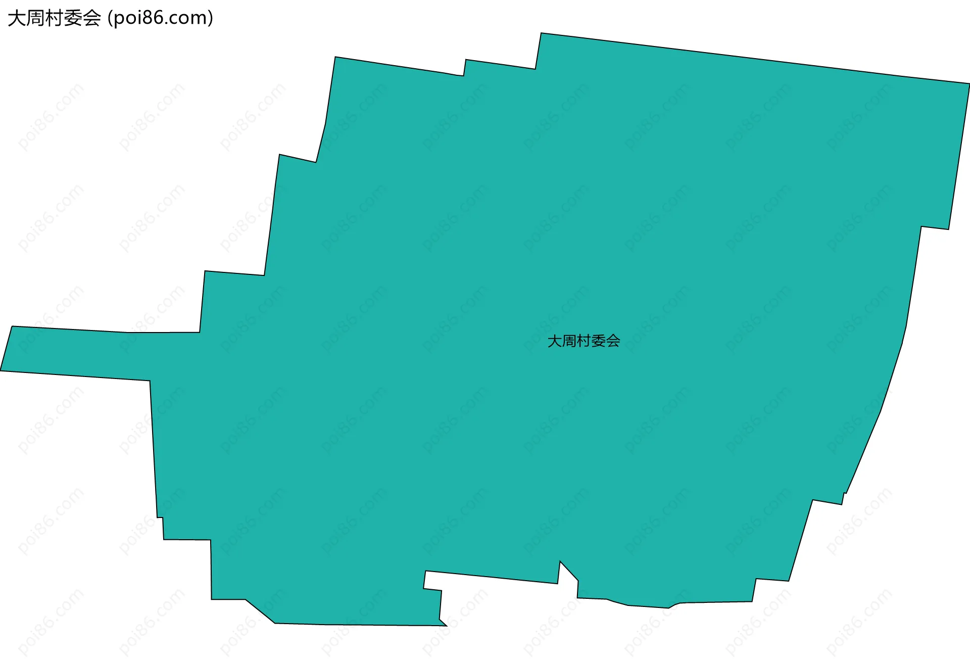 大周村委会边界地图