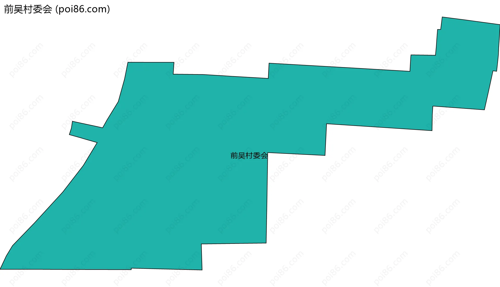 前吴村委会边界地图