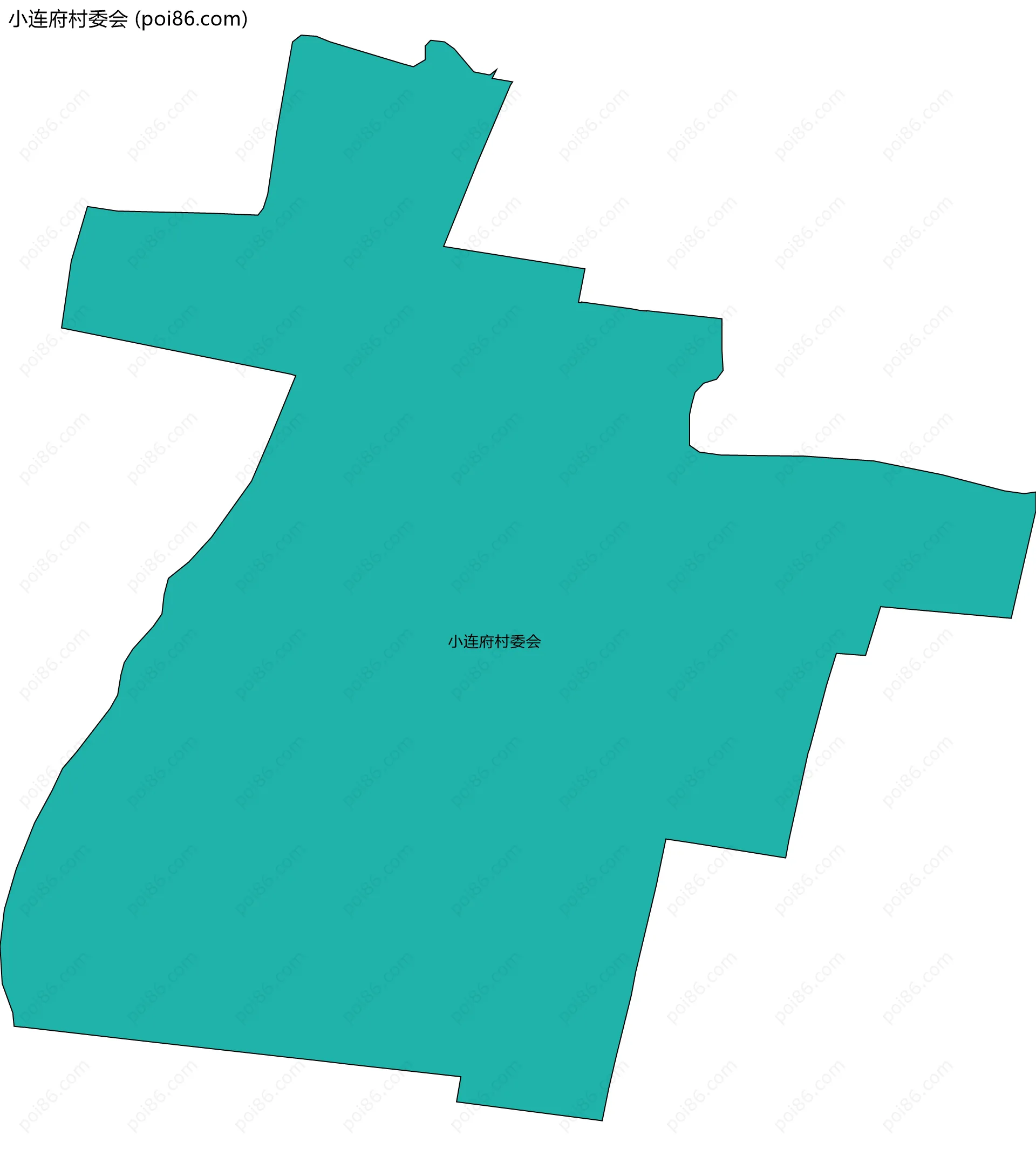 小连府村委会边界地图