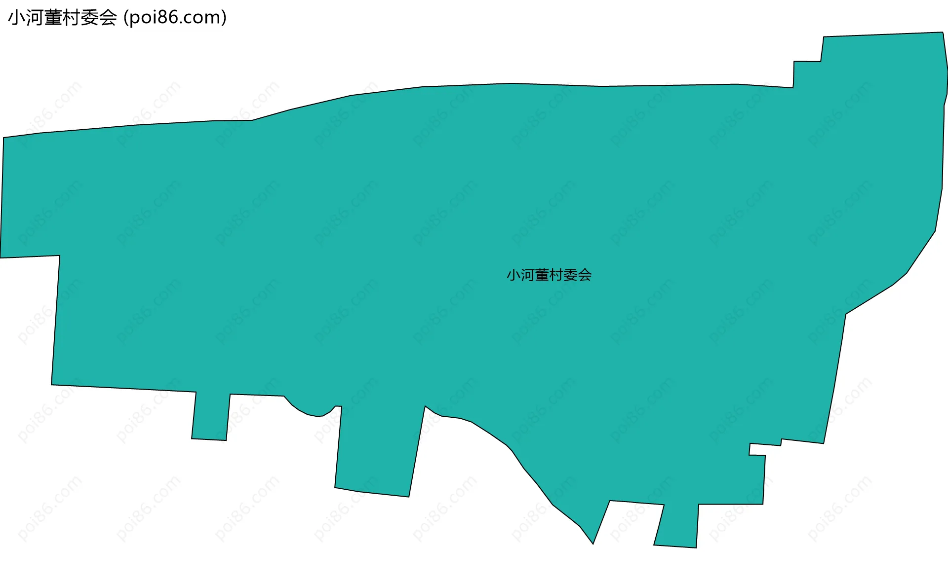 小河董村委会边界地图