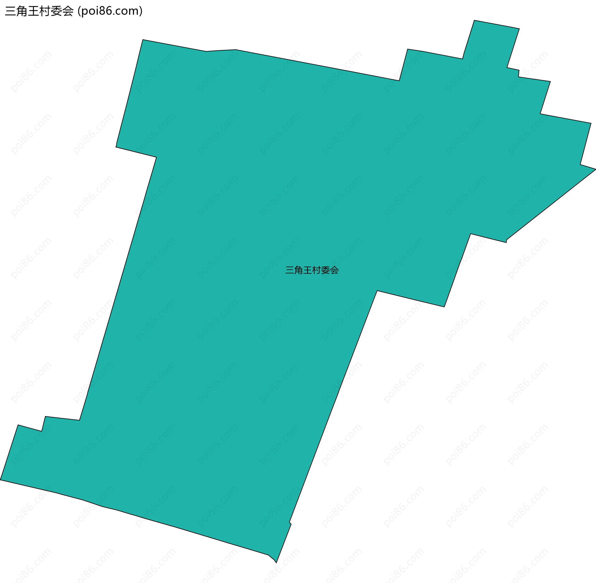 三角王村委会边界地图