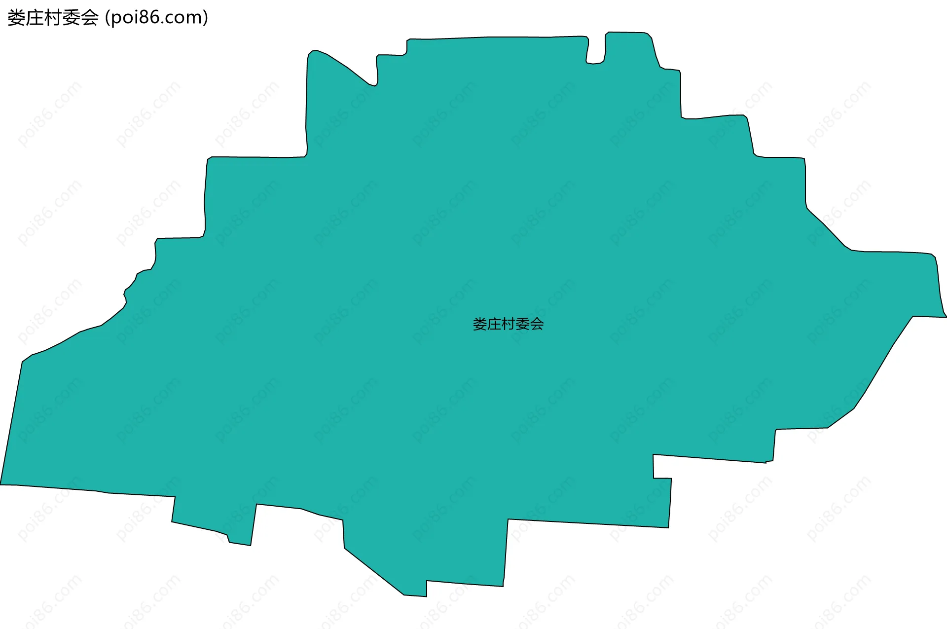 娄庄村委会边界地图