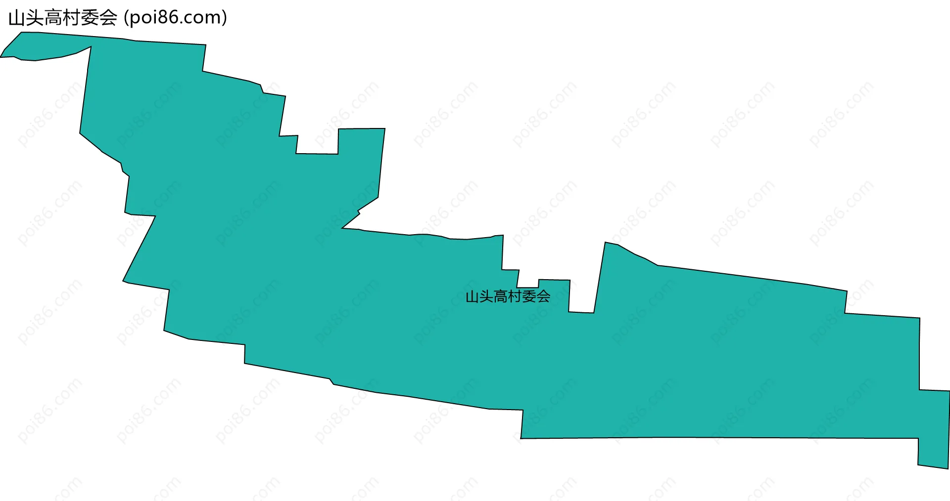 山头高村委会边界地图