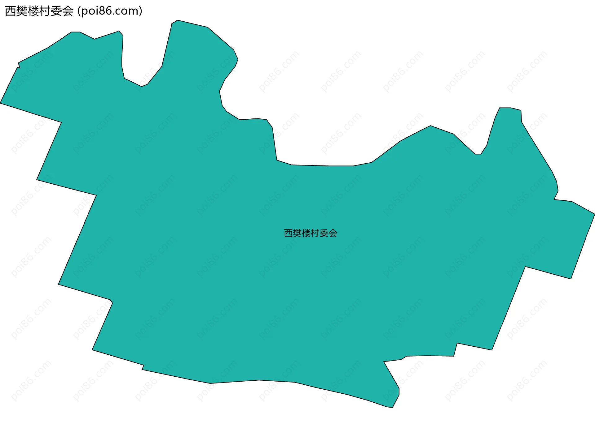 西樊楼村委会边界地图
