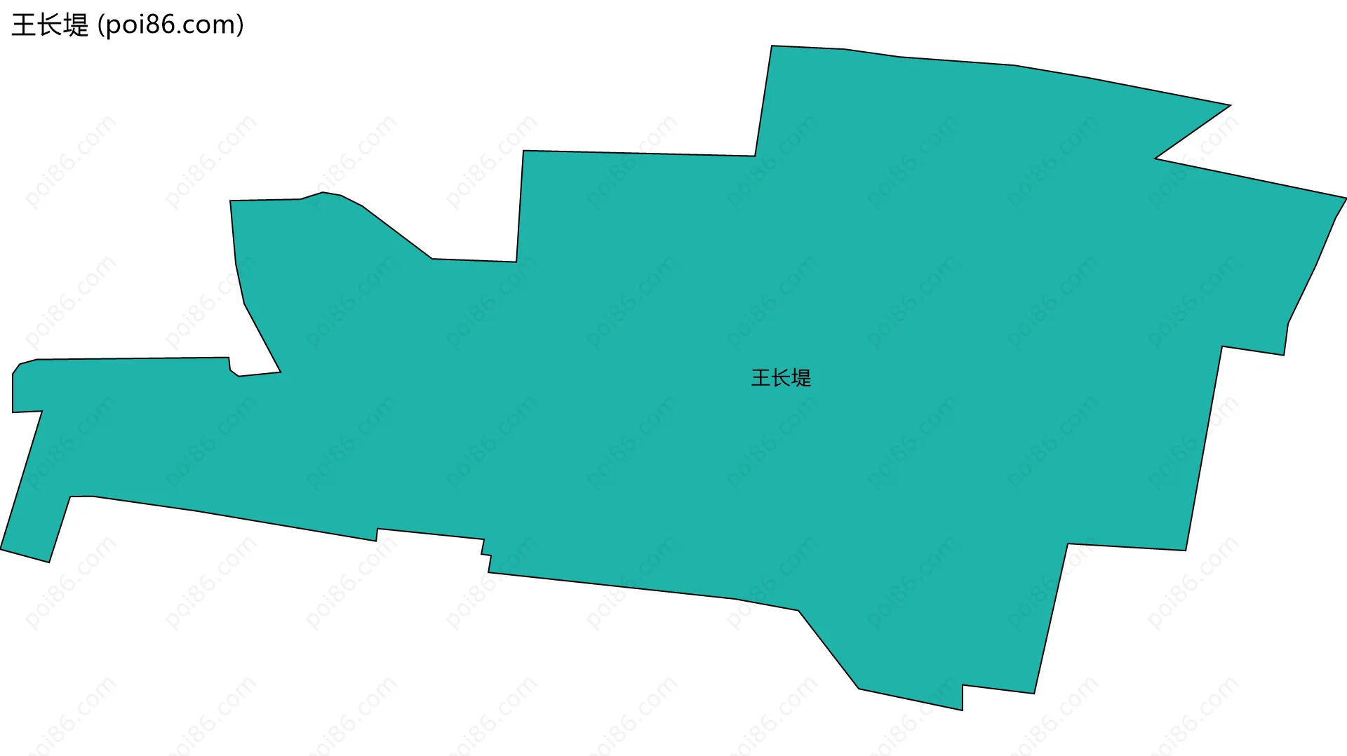 王长堤边界地图