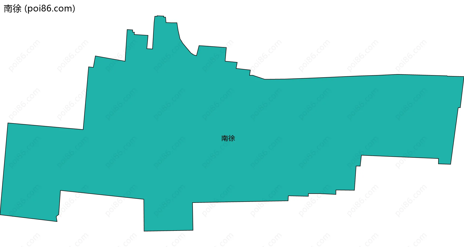 南徐边界地图