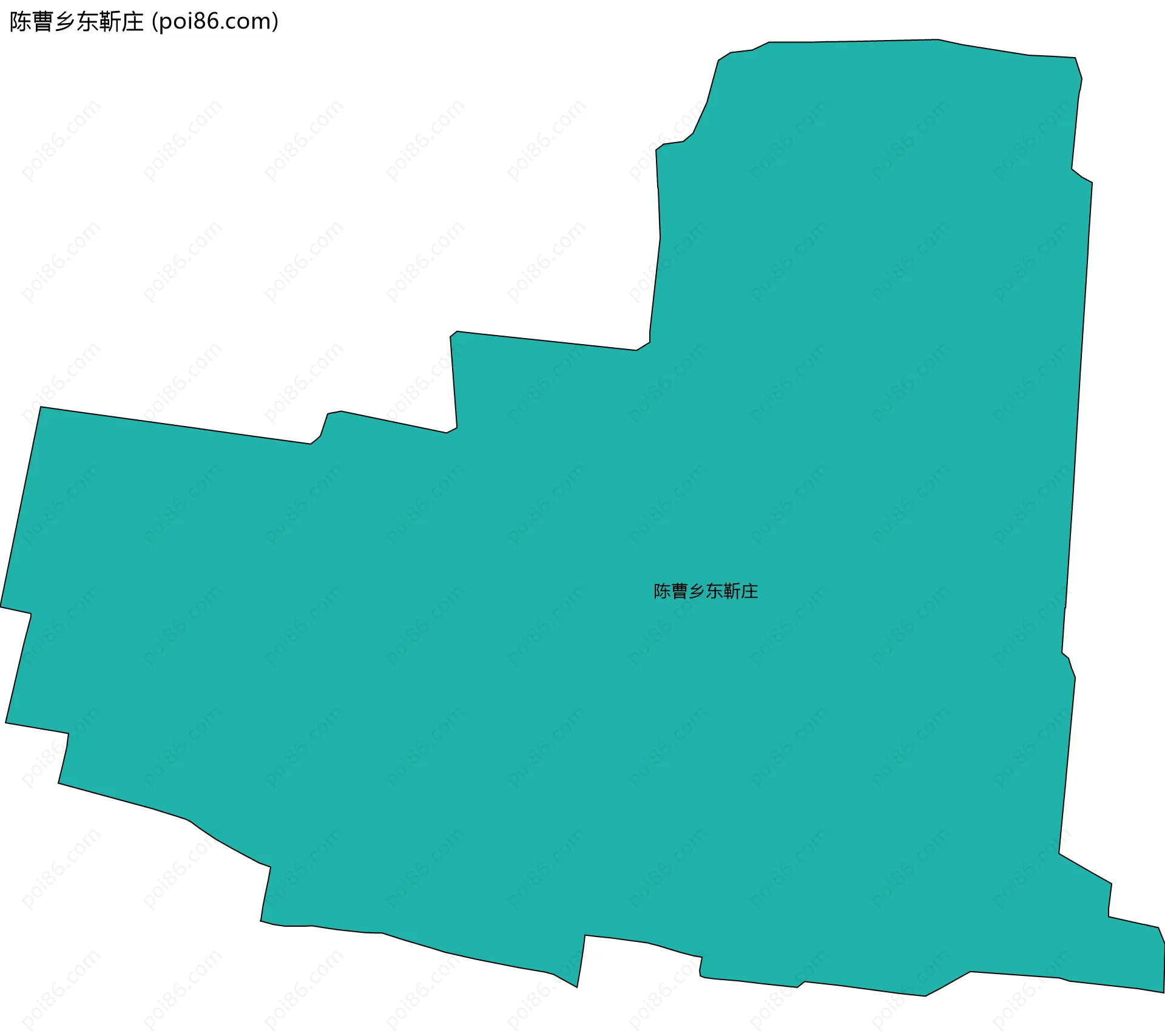 陈曹乡东靳庄边界地图