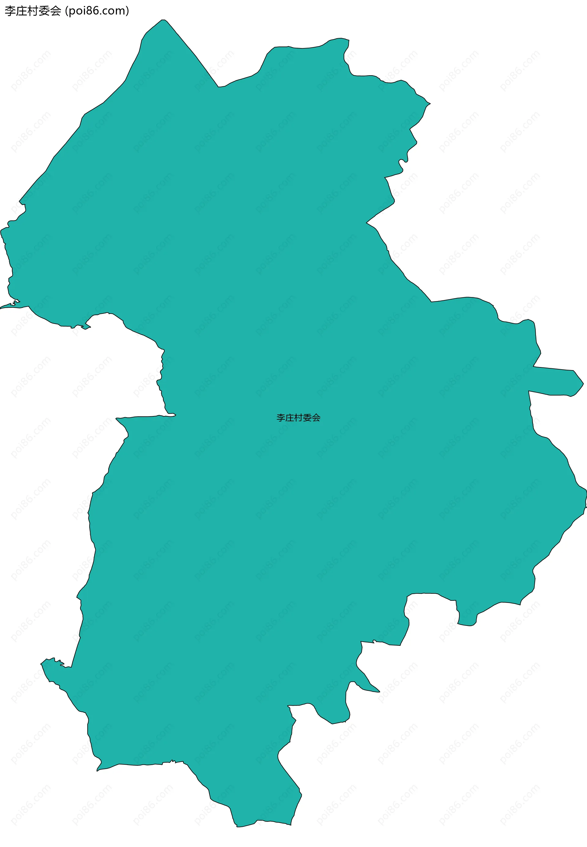 李庄村委会边界地图