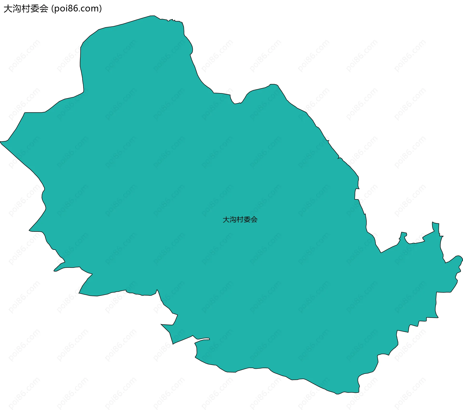 大沟村委会边界地图