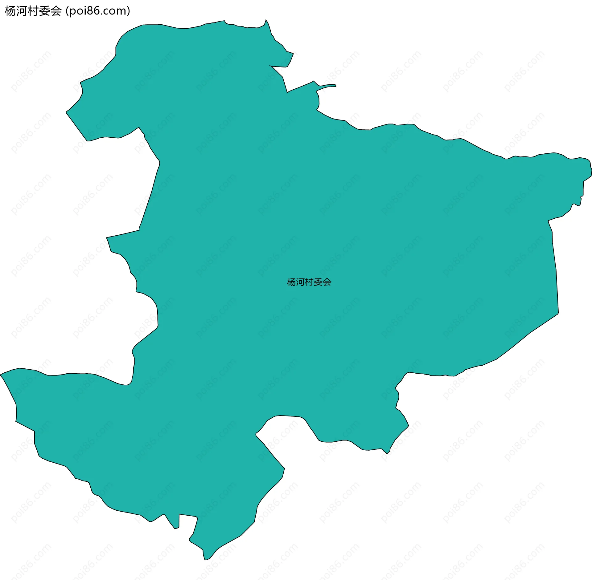 杨河村委会边界地图