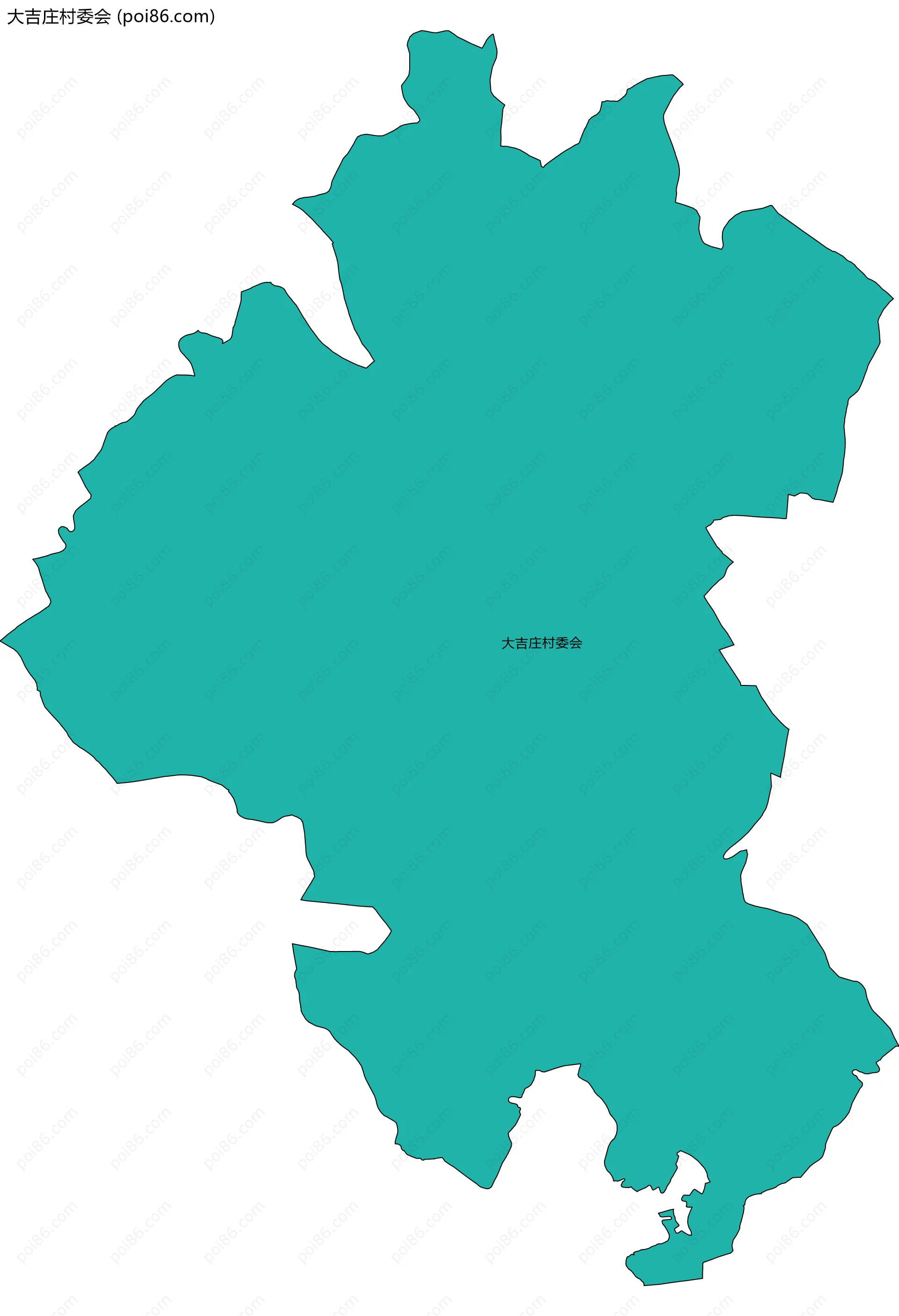 大吉庄村委会边界地图