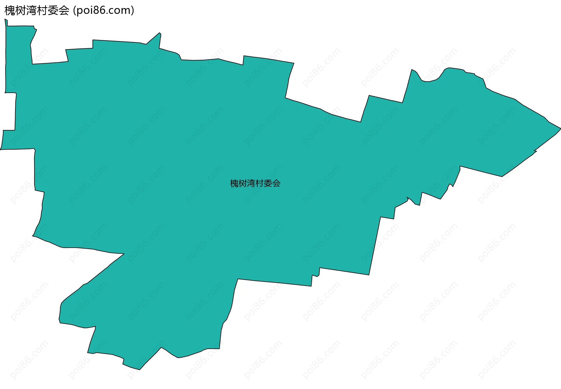 槐树湾村委会边界地图
