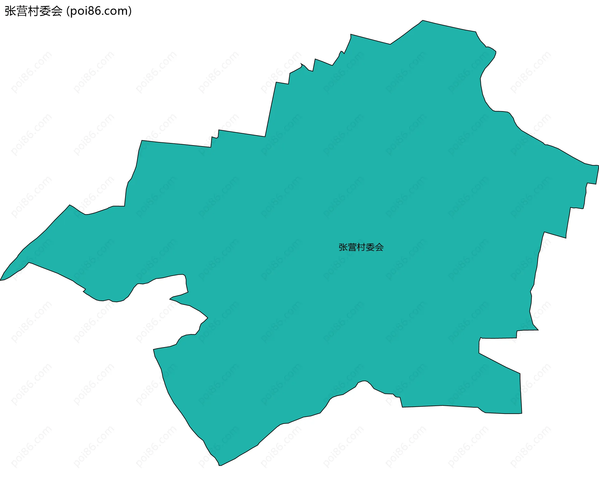 张营村委会边界地图