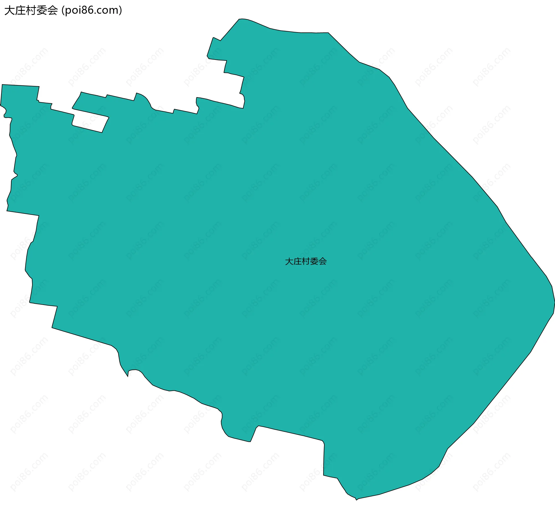 大庄村委会边界地图