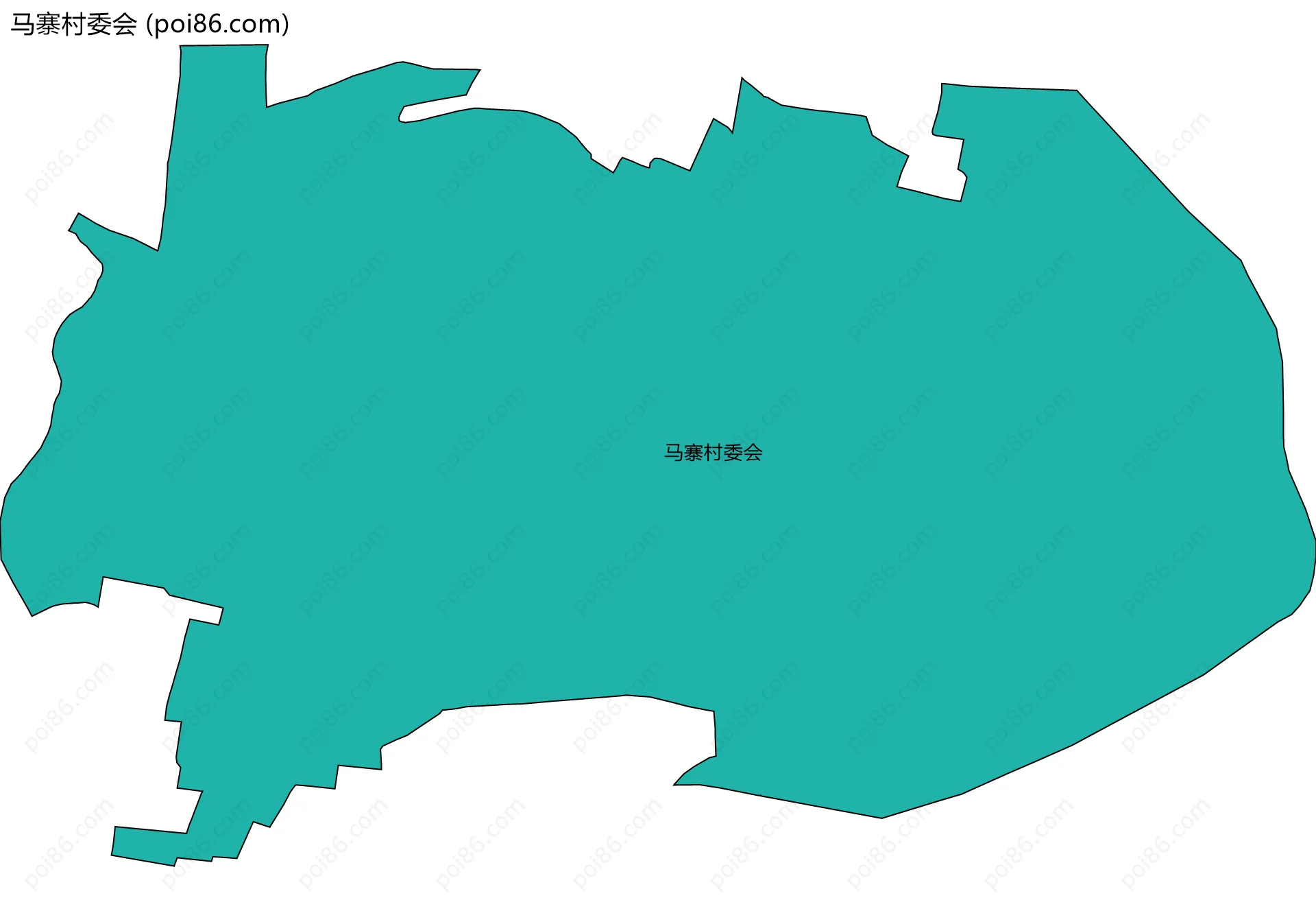 马寨村委会边界地图