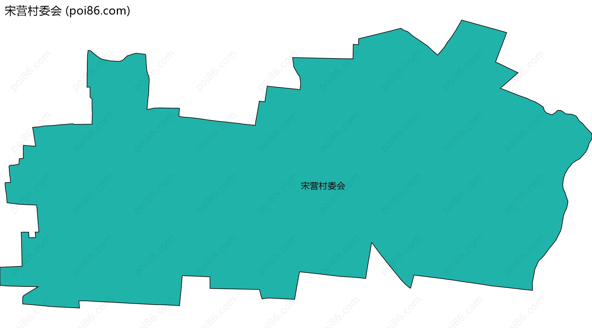 宋营村委会边界地图