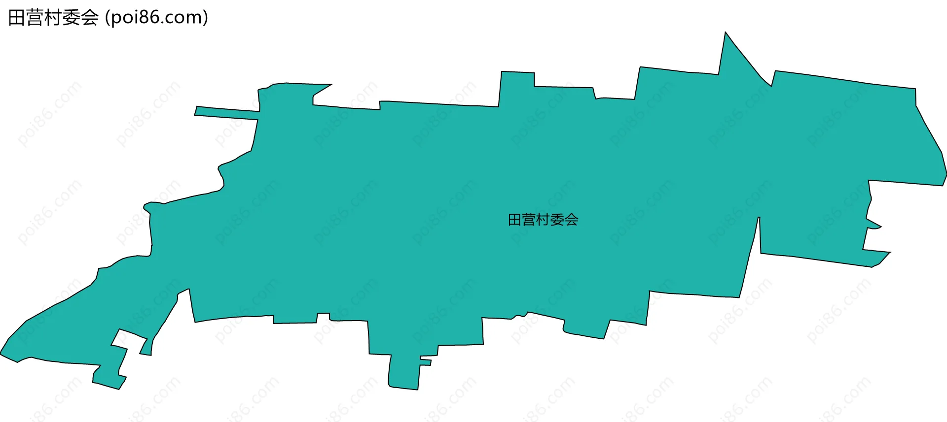 田营村委会边界地图