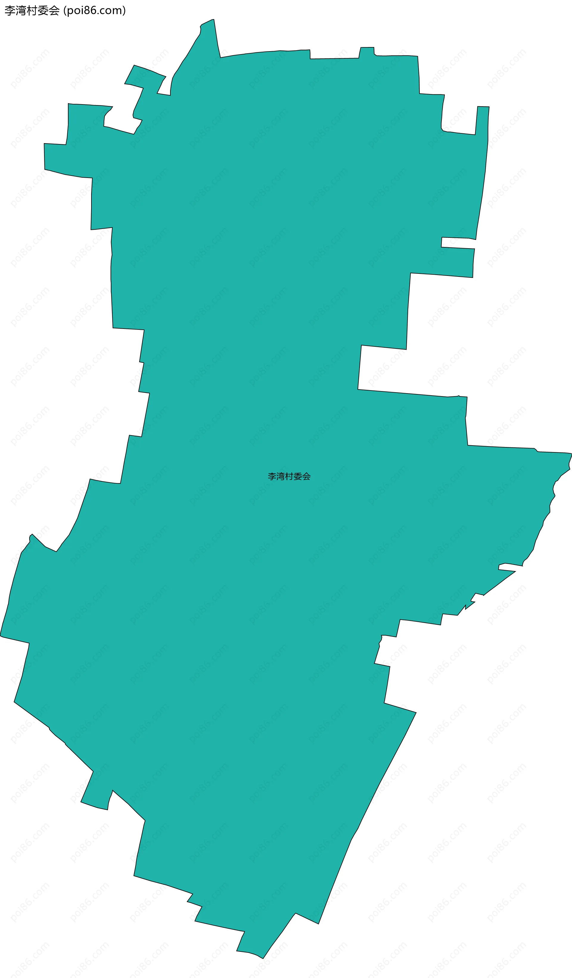 李湾村委会边界地图