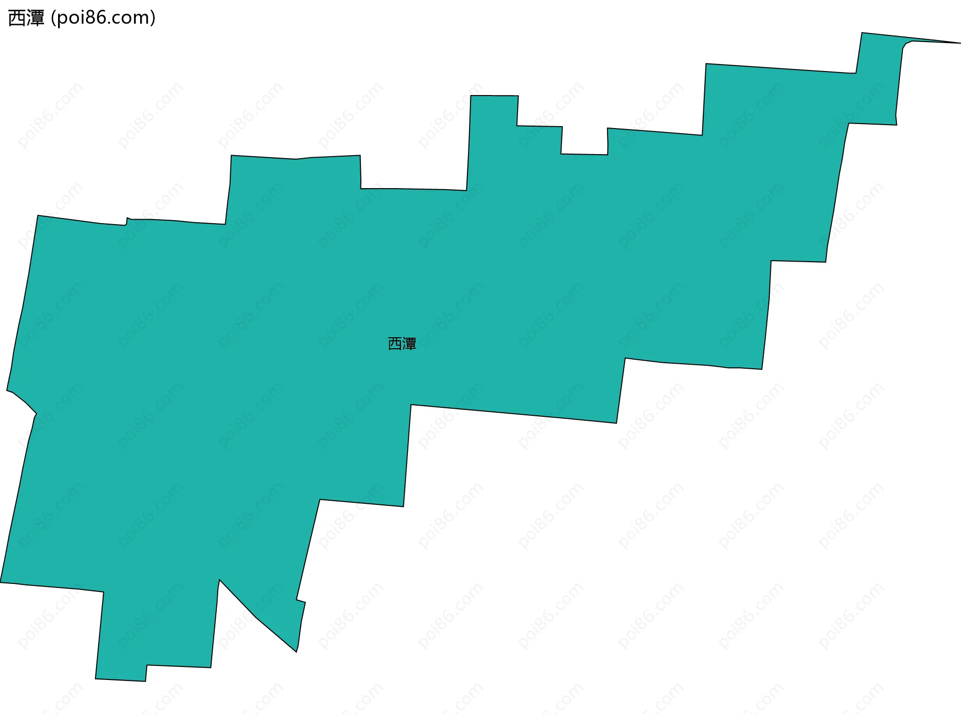 西潭边界地图