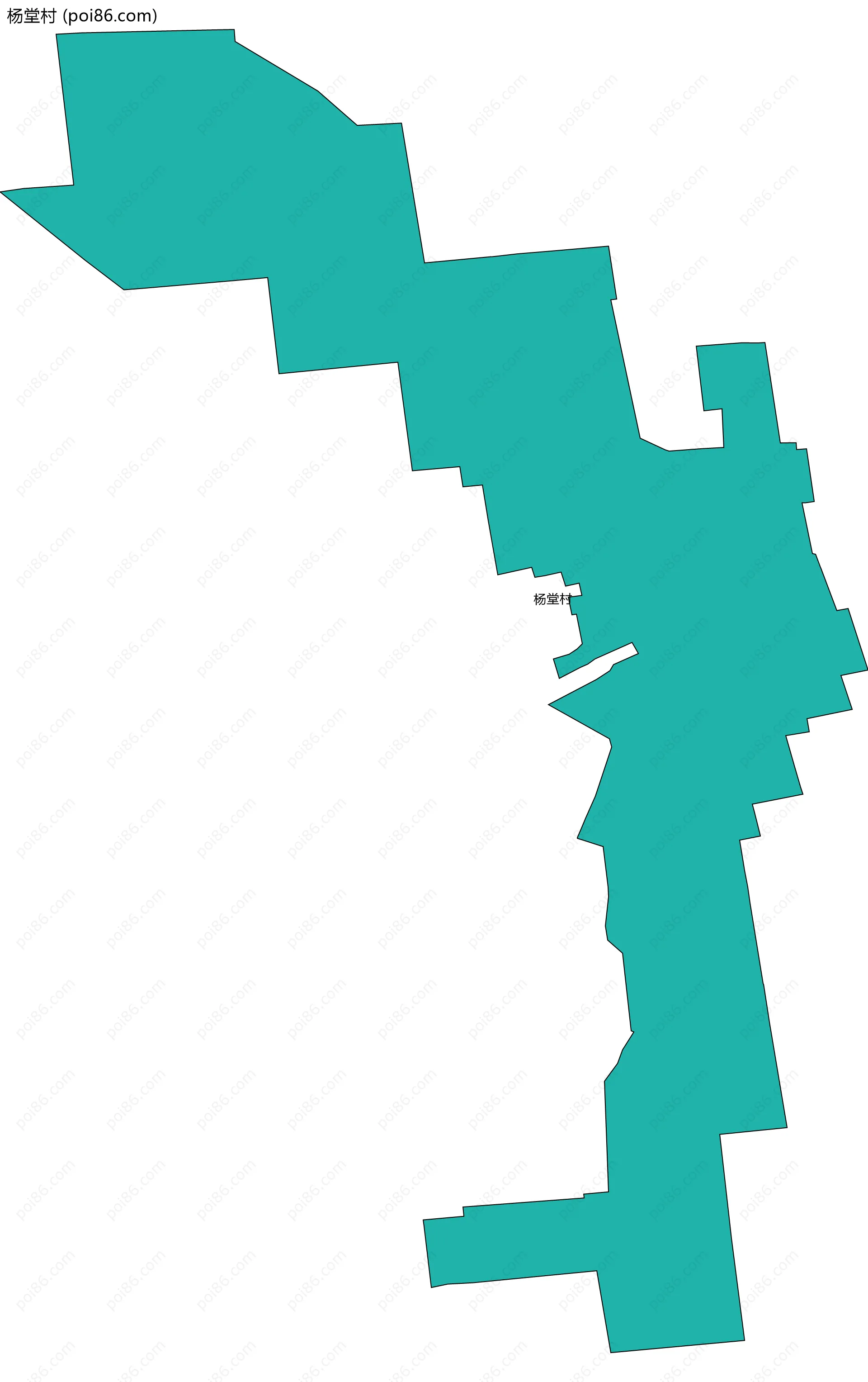 杨堂村边界地图