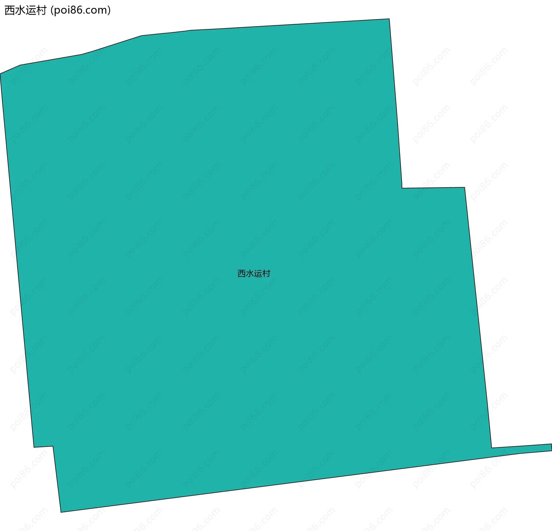 西水运村边界地图