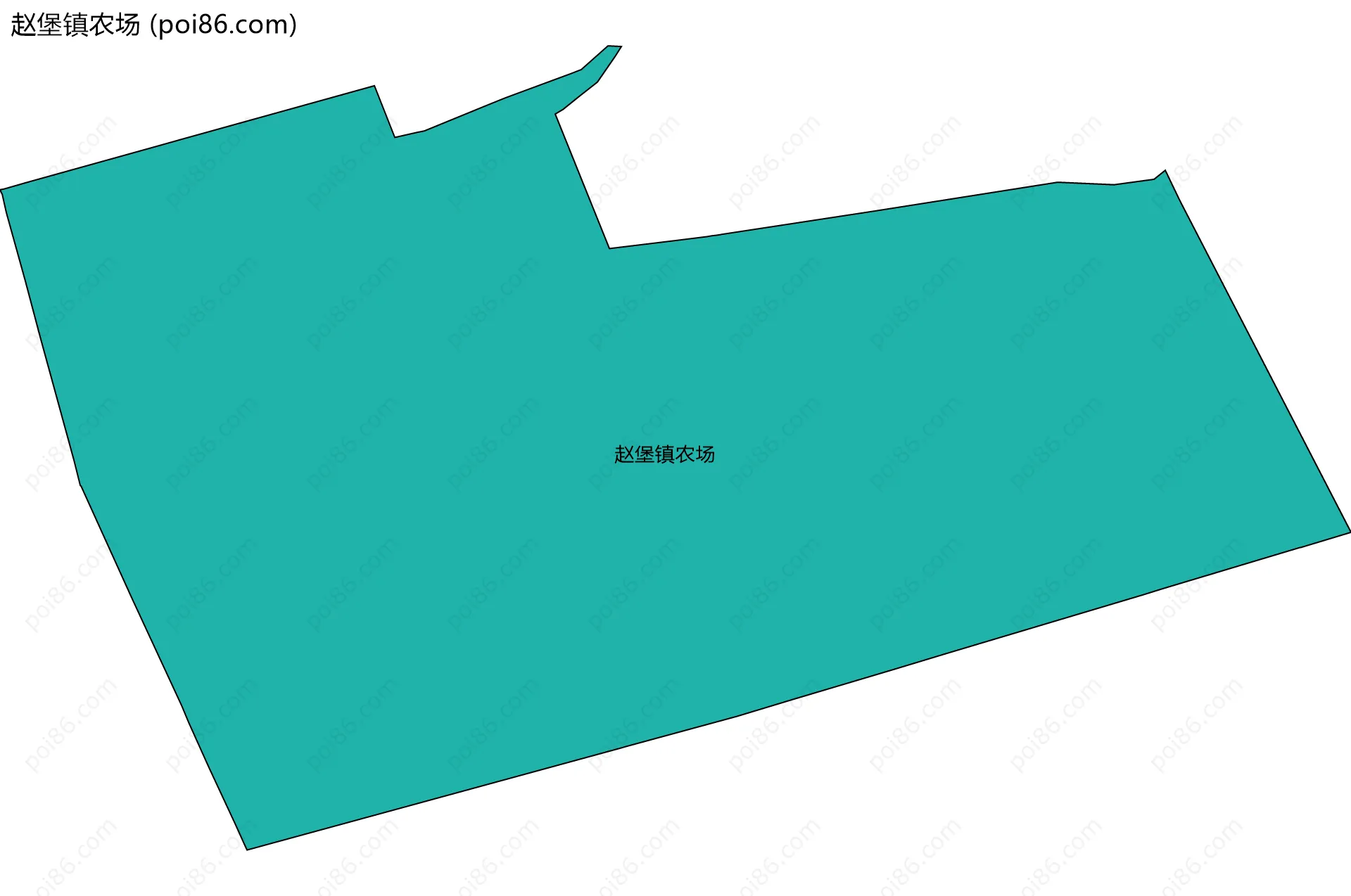 赵堡镇农场边界地图
