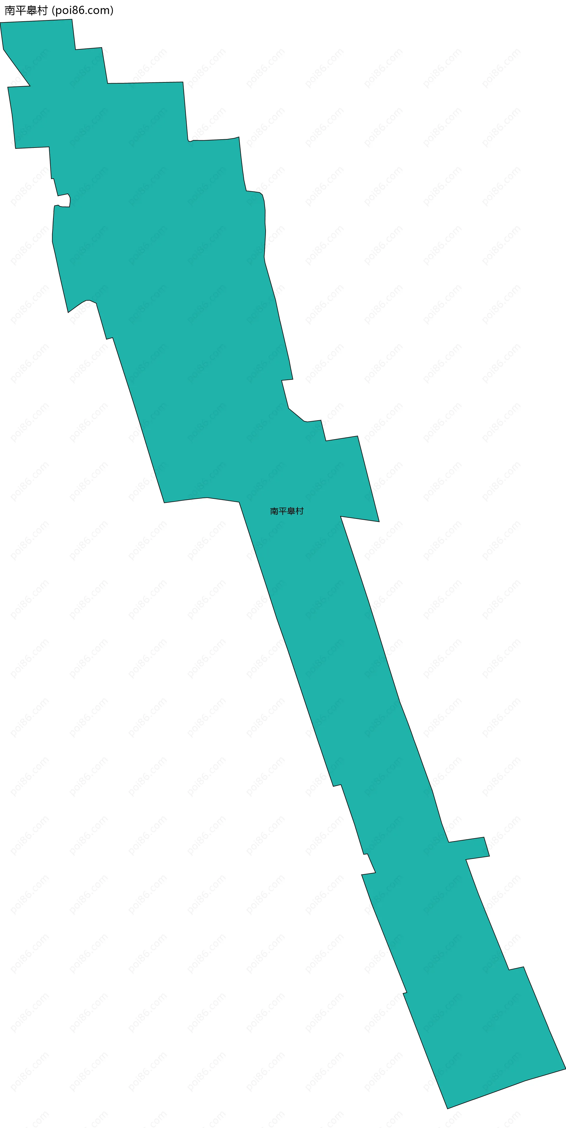 南平皋村边界地图