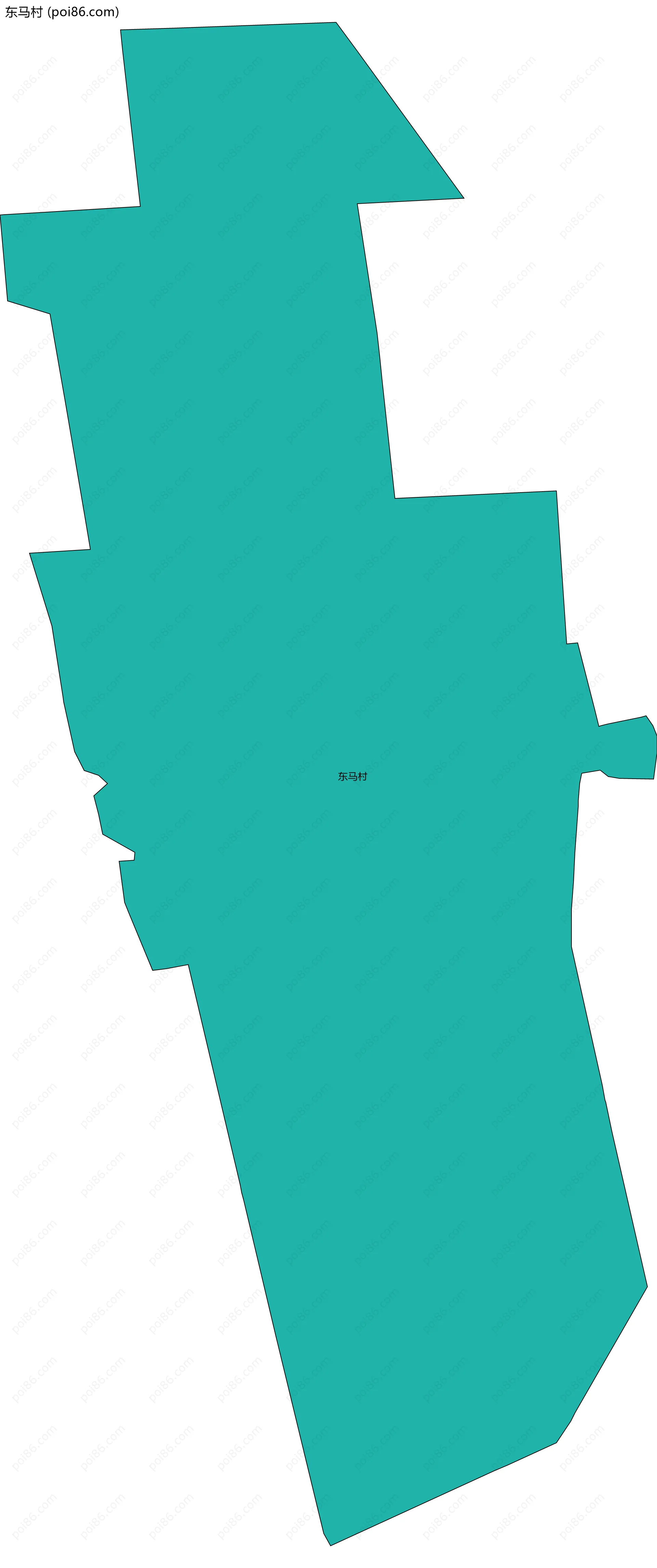 东马村边界地图