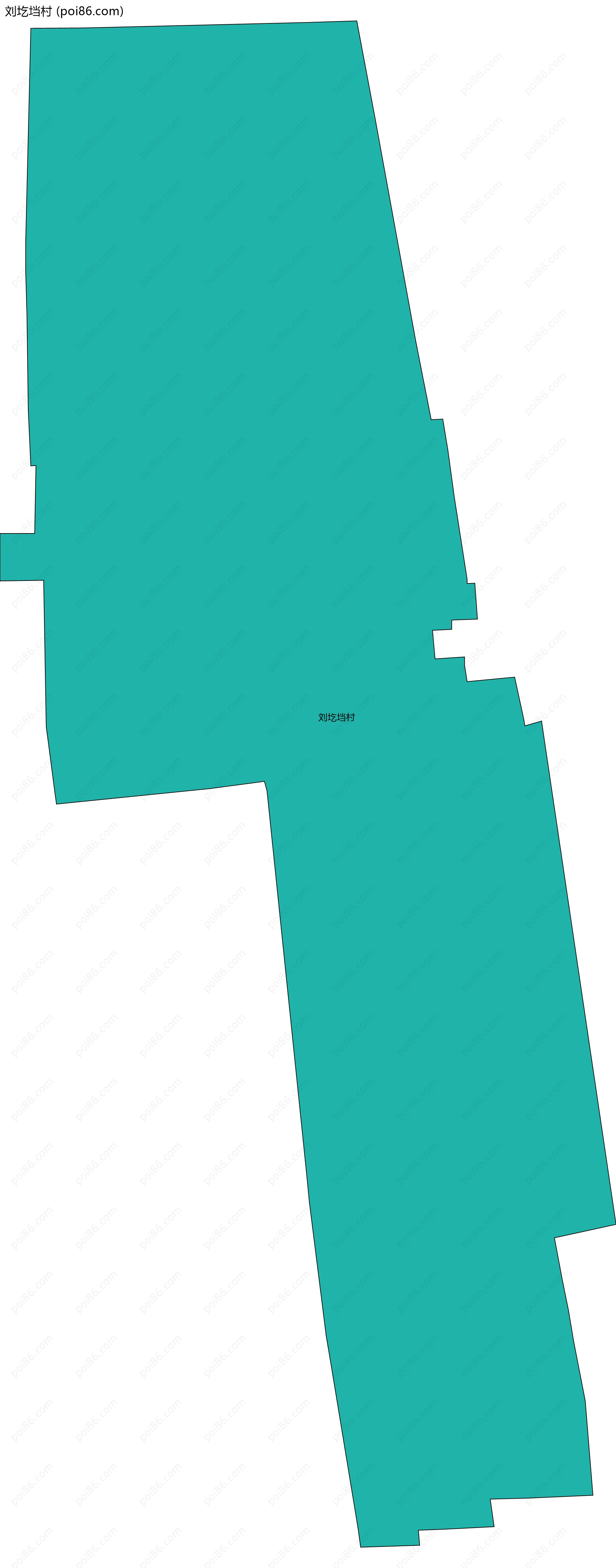 刘圪垱村边界地图