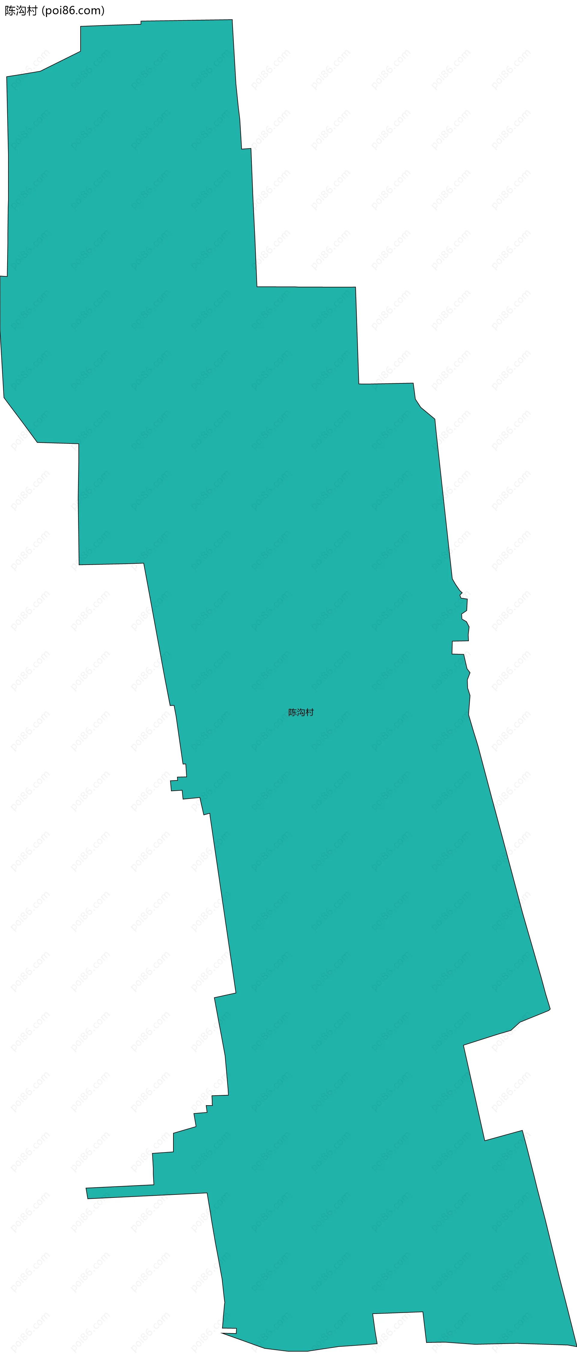 陈沟村边界地图