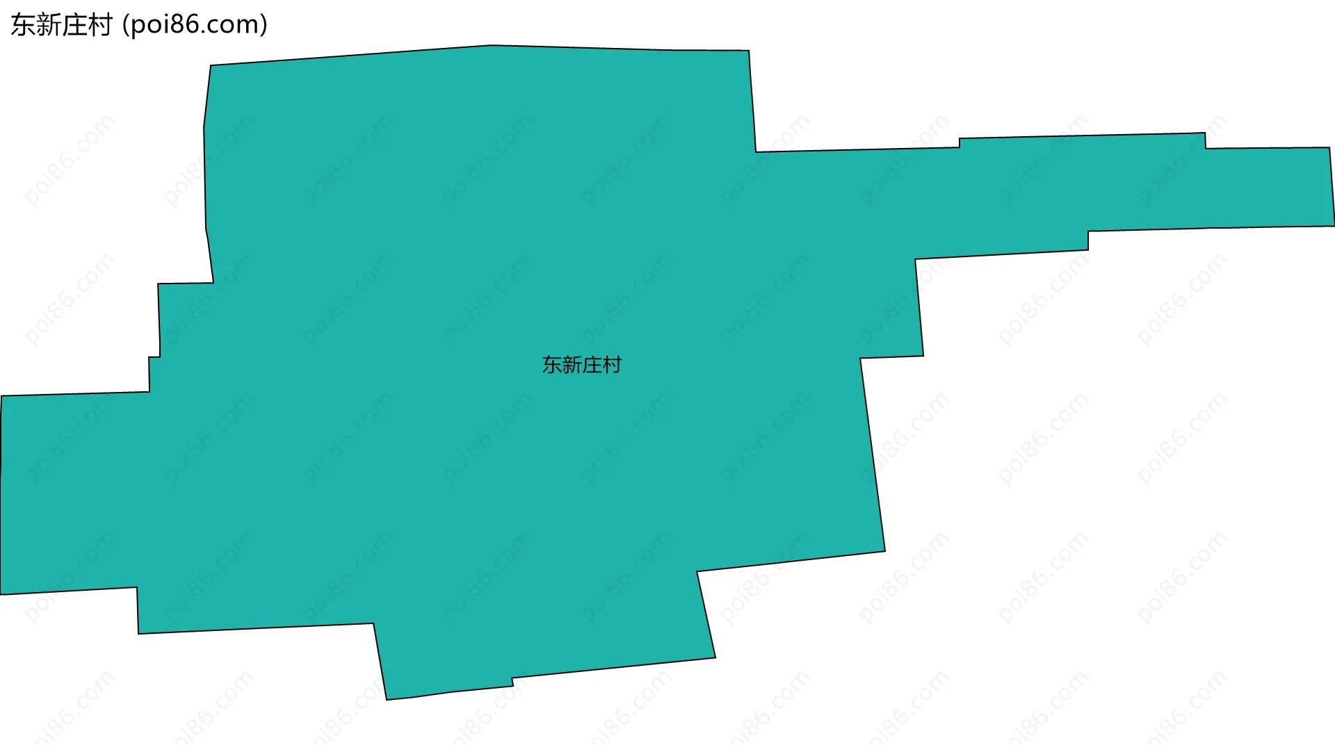 东新庄村边界地图