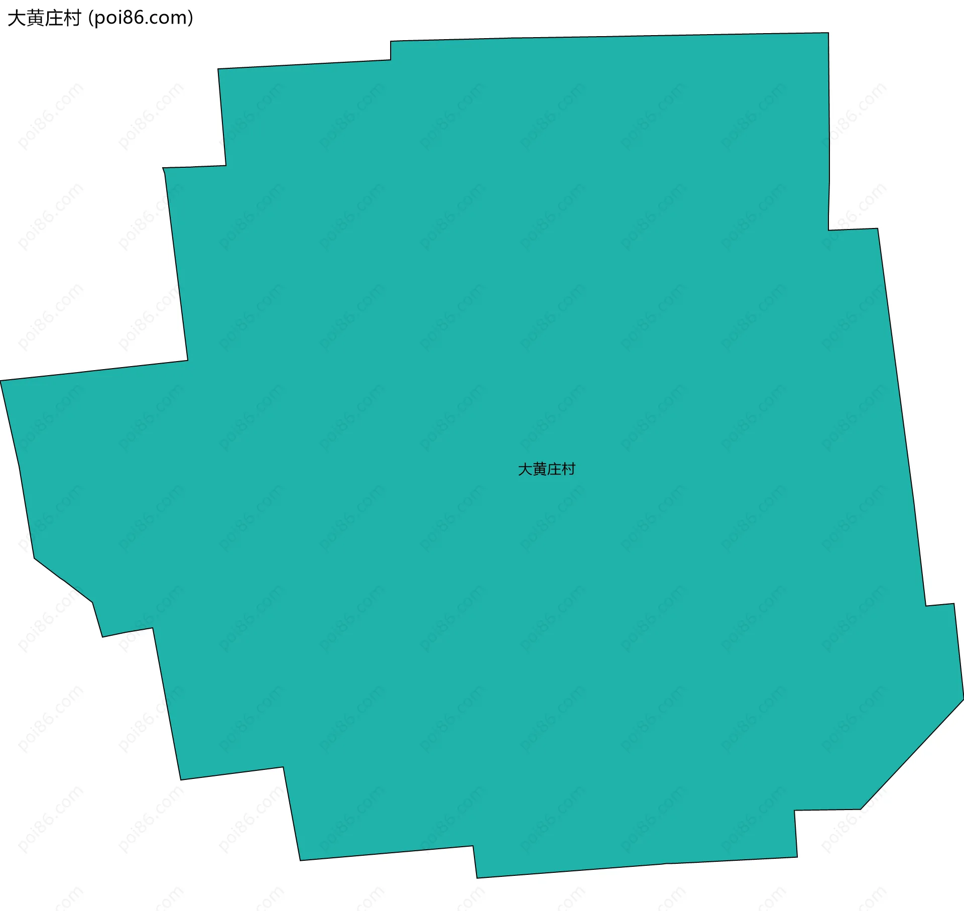 大黄庄村边界地图